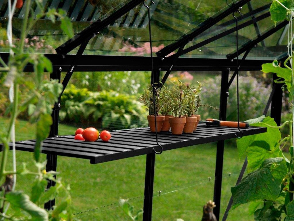 Vitavia Wandregal, schwarz, BxT: 120x31 cm