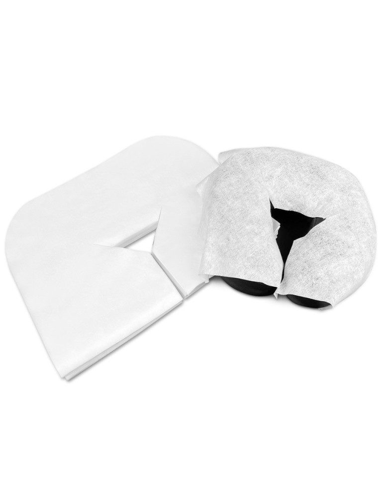 ZEN MASSAGE WARE Massageliege Einwegauflagen für die Massageliege 100Stk. (100-St), Gesichtsauflagen aus angenehm weichem Vlies-Stoff