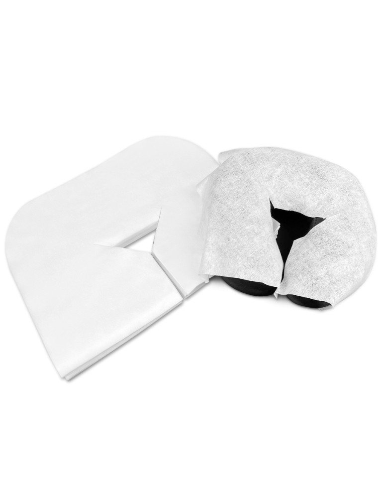 ZEN MASSAGE WARE Massageliege Einwegauflagen für die Massageliege 100Stk. (100-St), Gesichtsauflagen aus angenehm weichem Vlies-Stoff