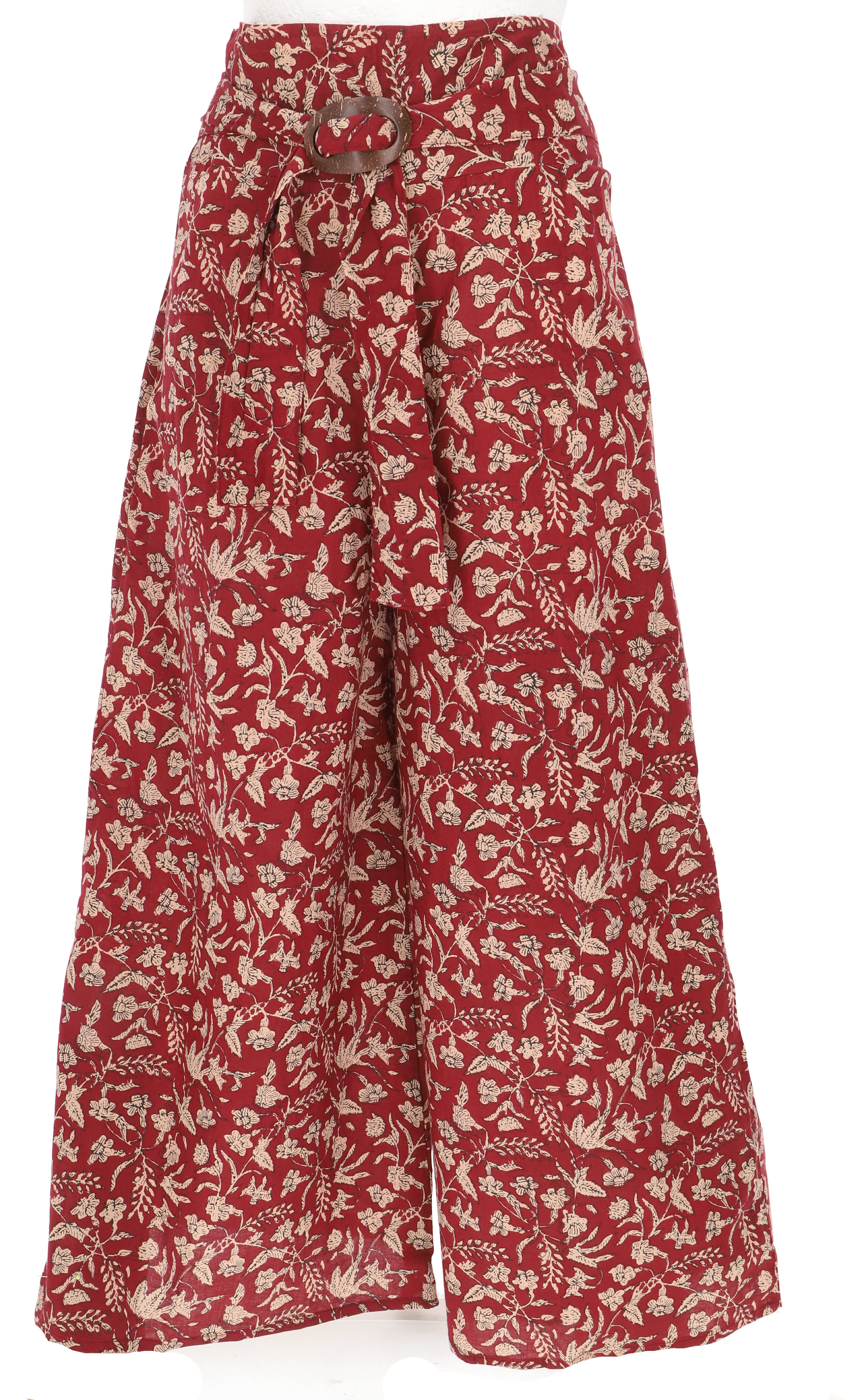 Guru-Shop Relaxhose Luftige Sommerhose mit Kokosschnalle, Boho.. alternative Bekleidung