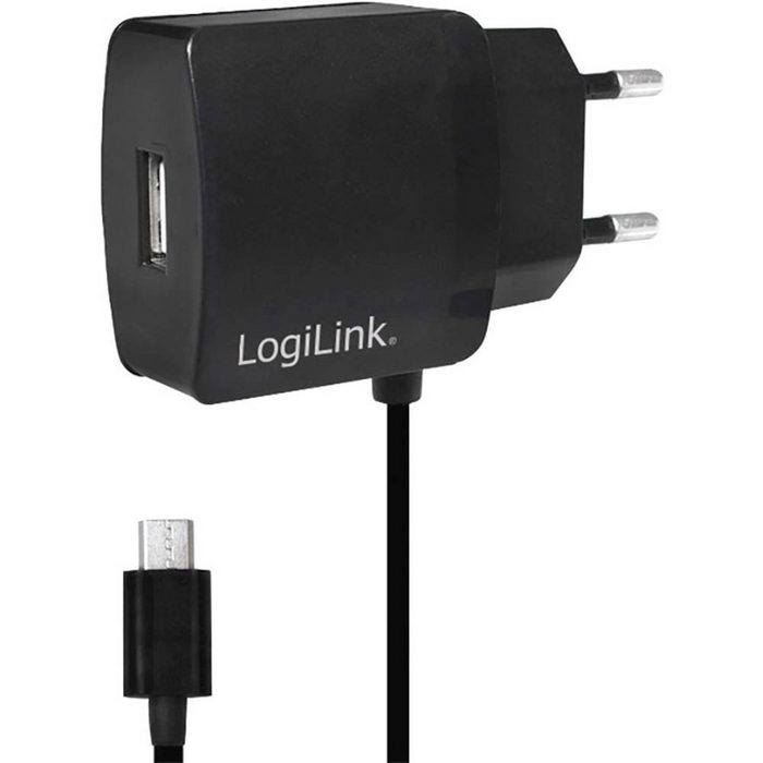 LogiLink USB-Lader mit Micro-USB-Kabel USB-Ladegerät