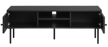 möbelando TV-Board PENSACOLA (B/H/T: 120x43x40 cm), aus Eiche-Nachbildung in schwarz
