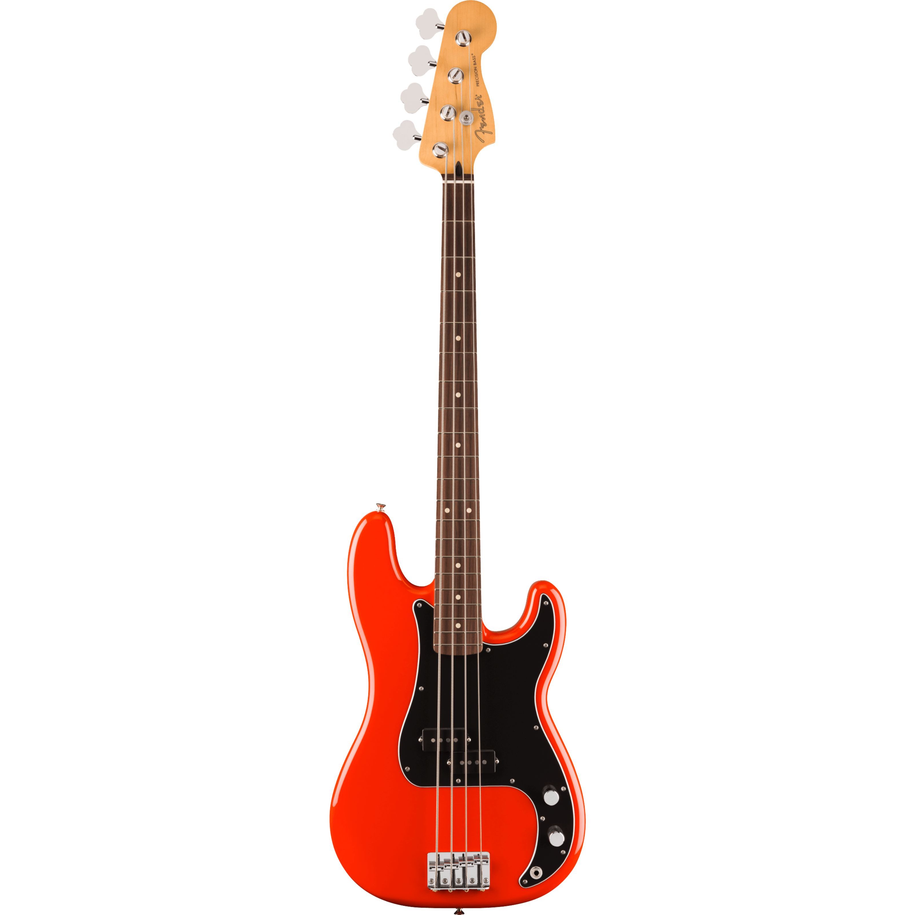 Fender E-Bass, E-Bässe, 4-Saiter E-Bässe, Player II Precision Bass RW Coral Red - E-Bass