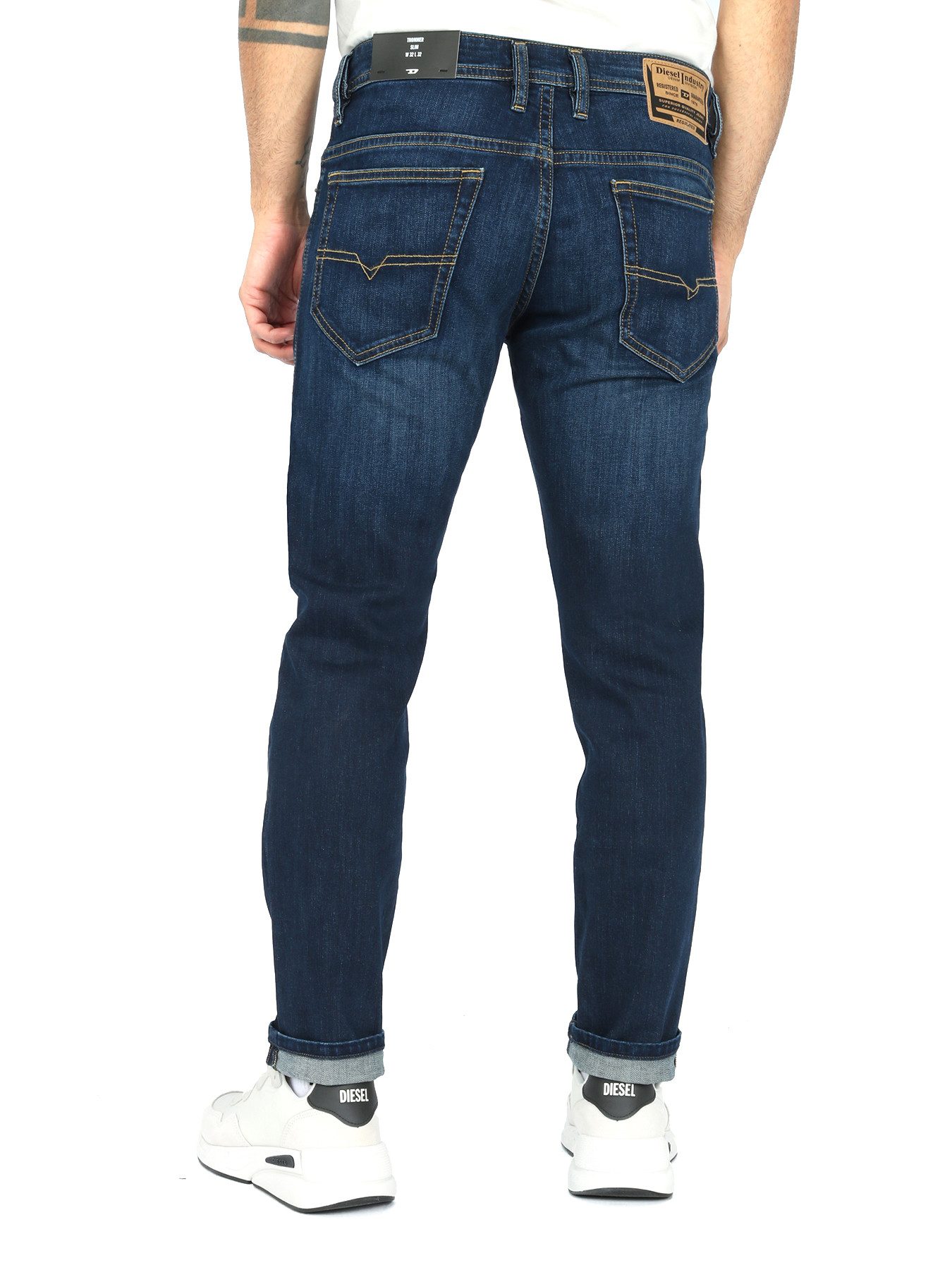 Diesel Slim-fit-Jeans Dunkelblaue Stretchjeans - Thommer-R RB065 - Länge:32 günstig online kaufen