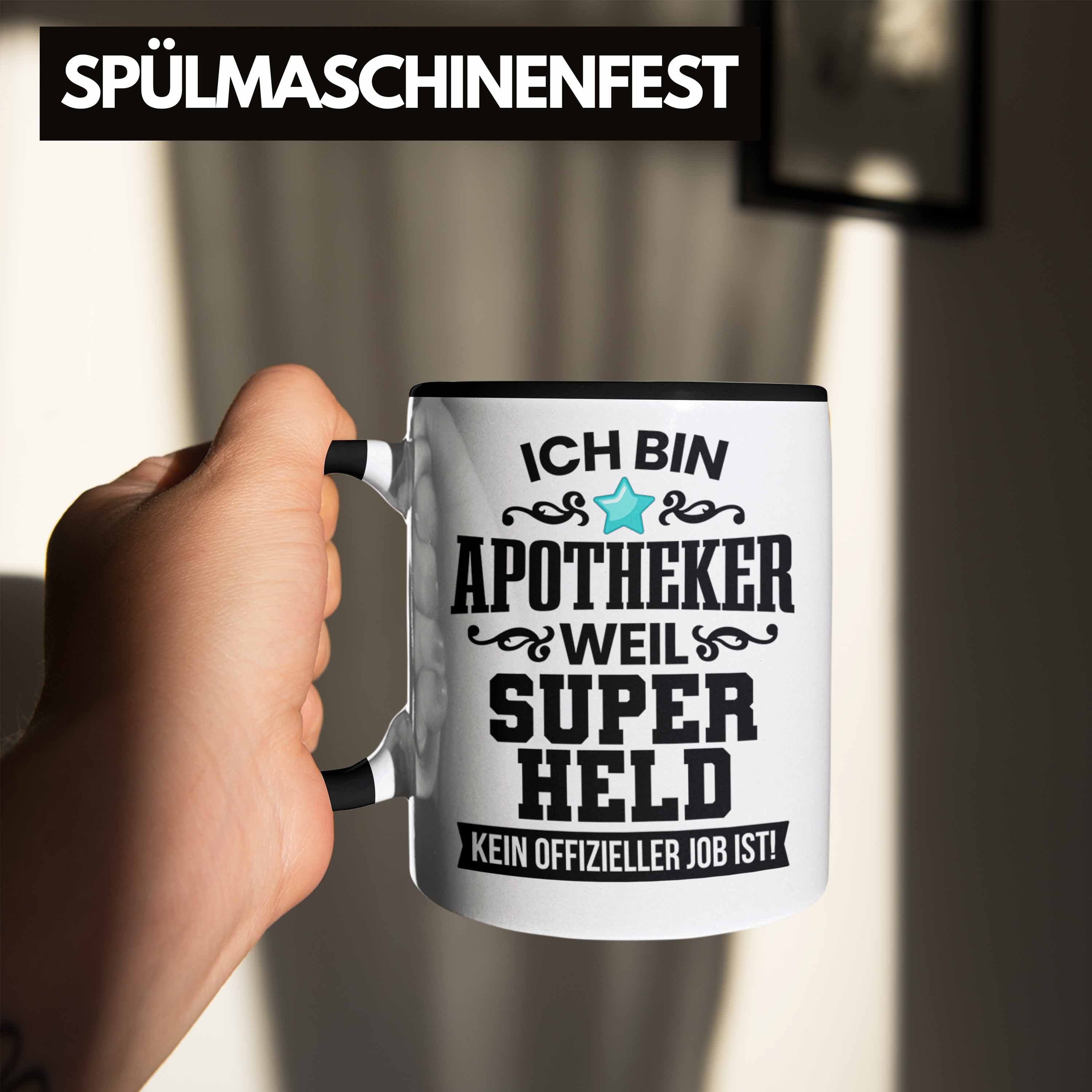 Bester Tasse Geschenk Tasse - Lustig Trendation Kaffeetasse Arzneikundiger Pharmazeut Kaffeetasse Apotheker Apotheker Schwarz Spruch Trendation