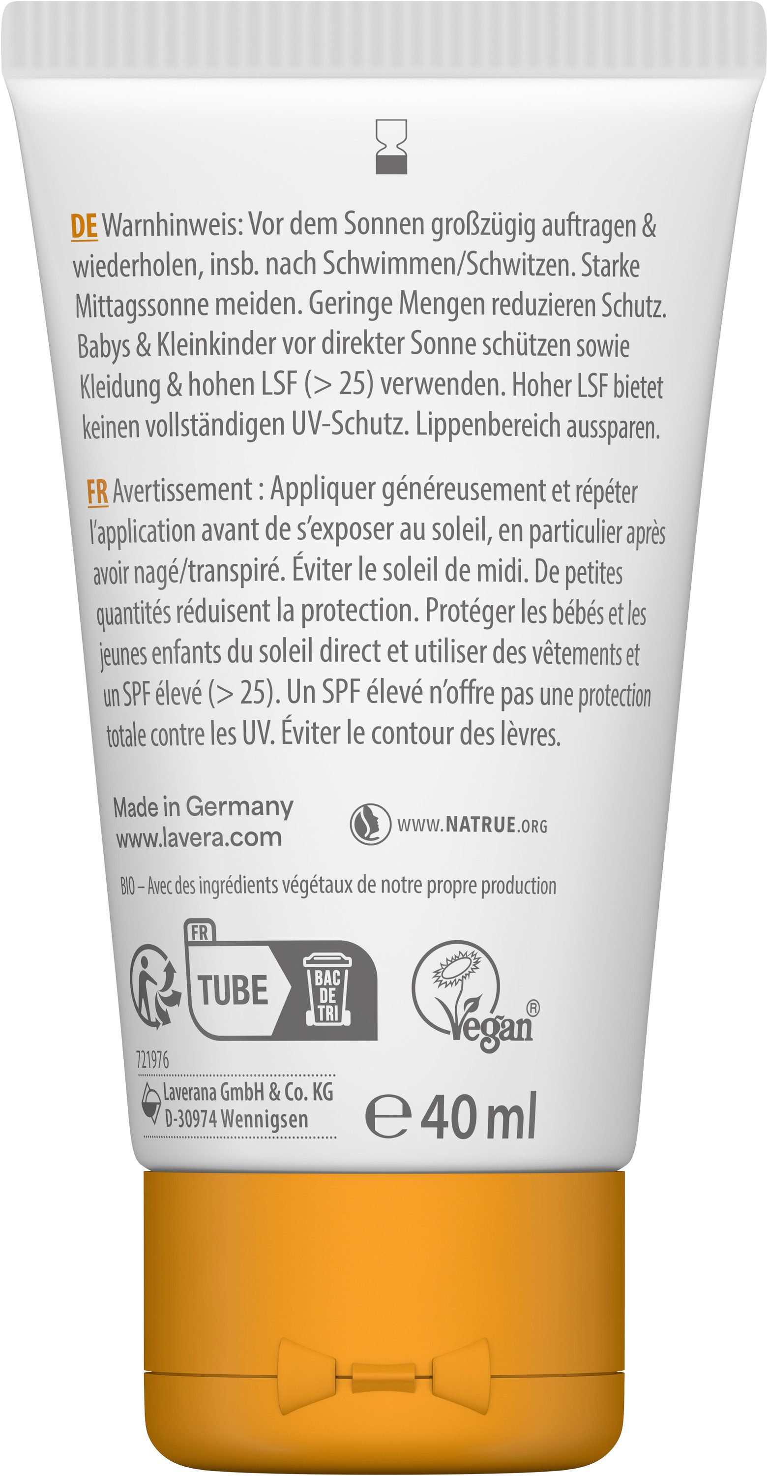 lavera Sonnenschutzfluid Sonnenfluid Sensitiv LSF 50, 1-tlg.