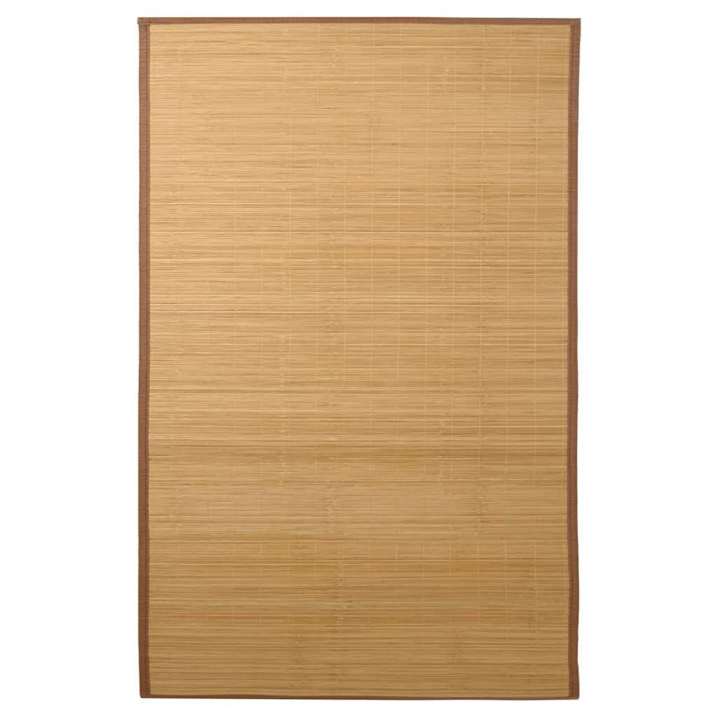 Teppich Teppich Bambus 100 x 160 cm Braun