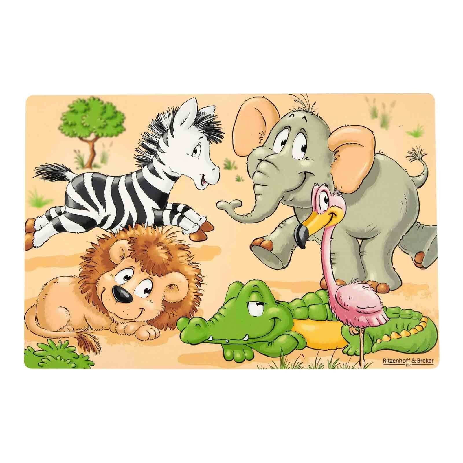 Ritzenhoff & Breker Platzset Happy Zoo Platzset 45 x 30 cm, (1-St)