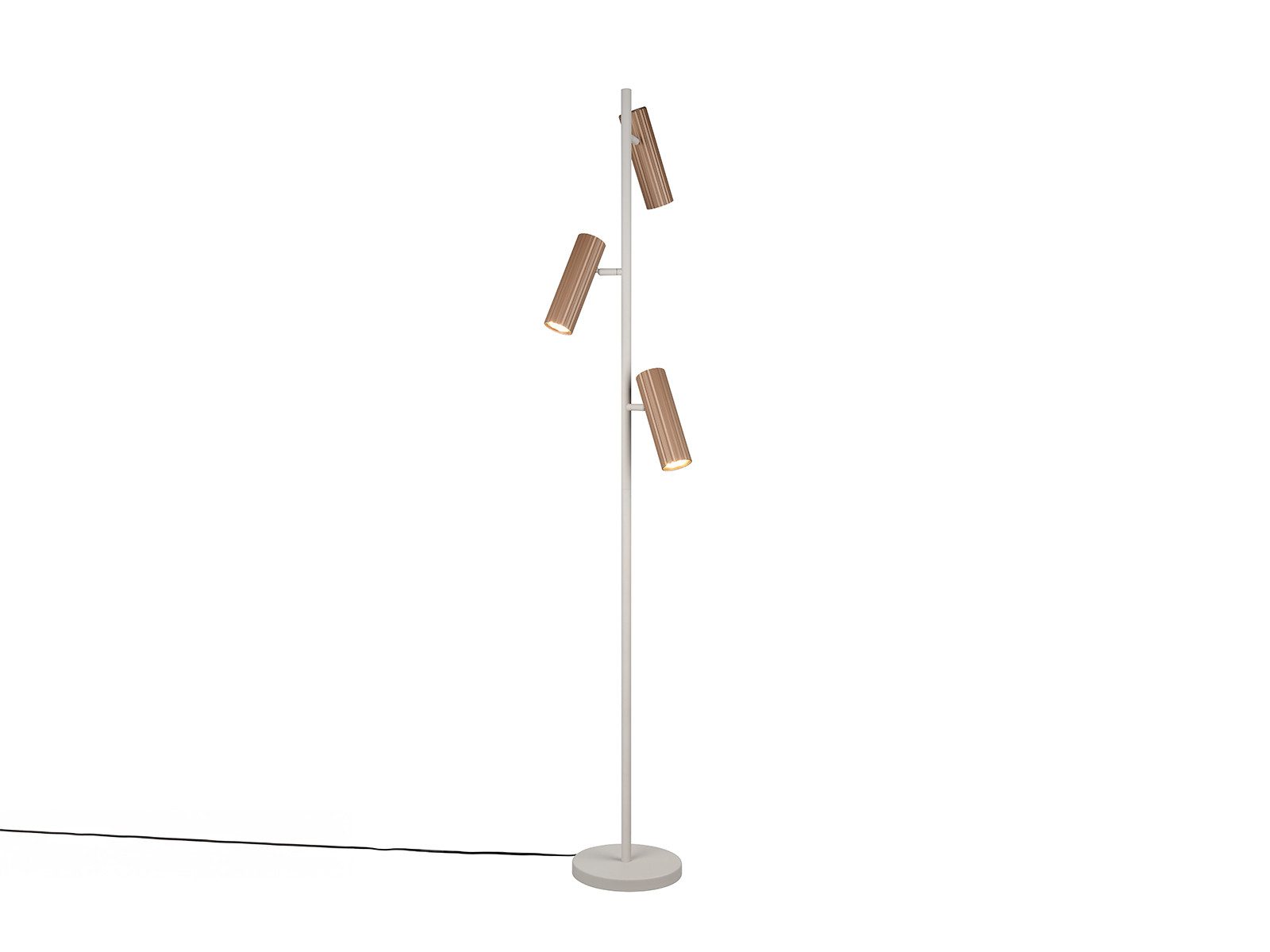 TRIO Leuchten LED Stehlampe, Dimmfunktion, LED wechselbar, Warmweiß, Steh Leselampe stehend für Lese-Ecke Stehleuchte aus Metall Höhe 150cm