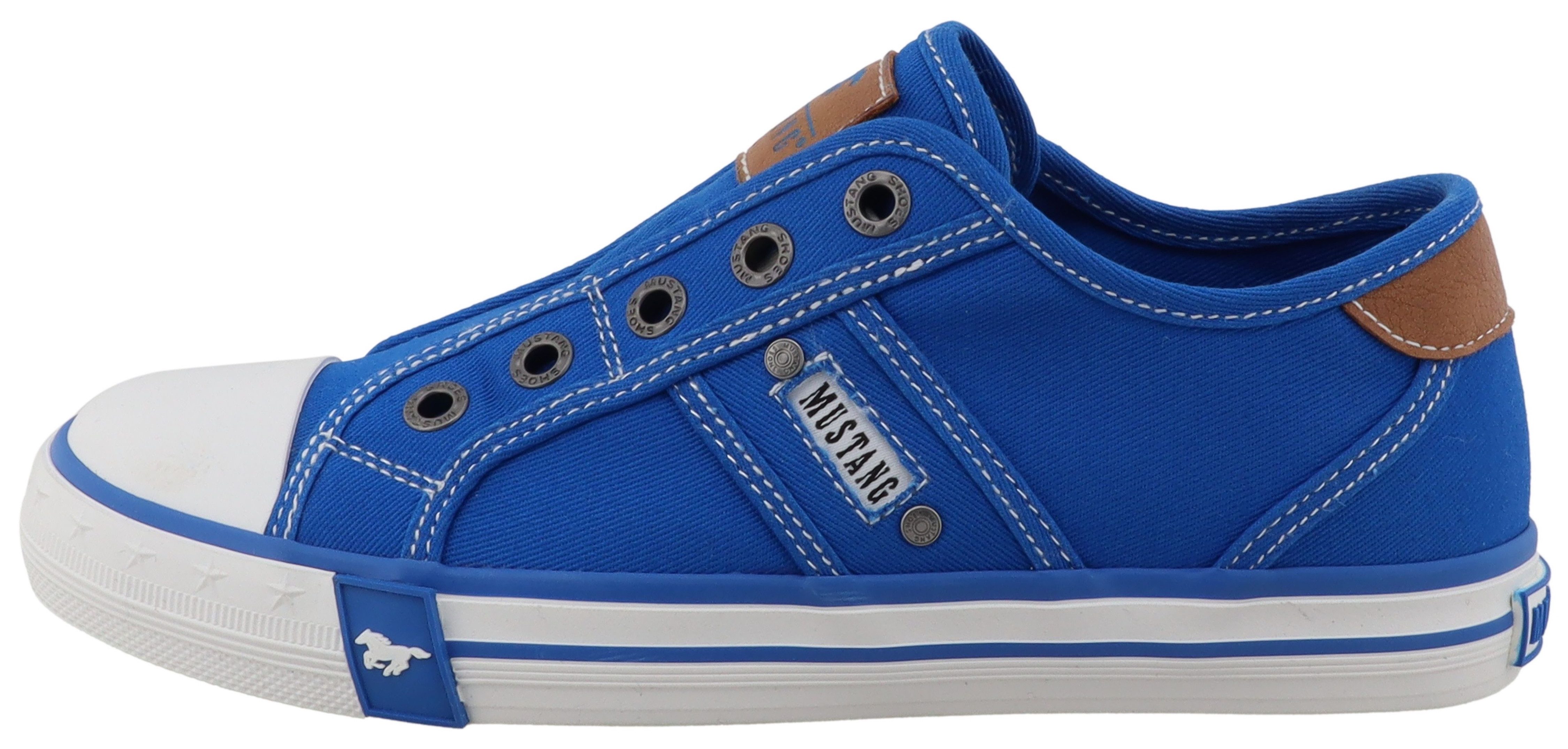 Mustang Shoes Gaspare Slip-On Sneaker Freizeitschuh, Slipper, Halbschuh mit Kontrastnähten – Bild 5 von 5