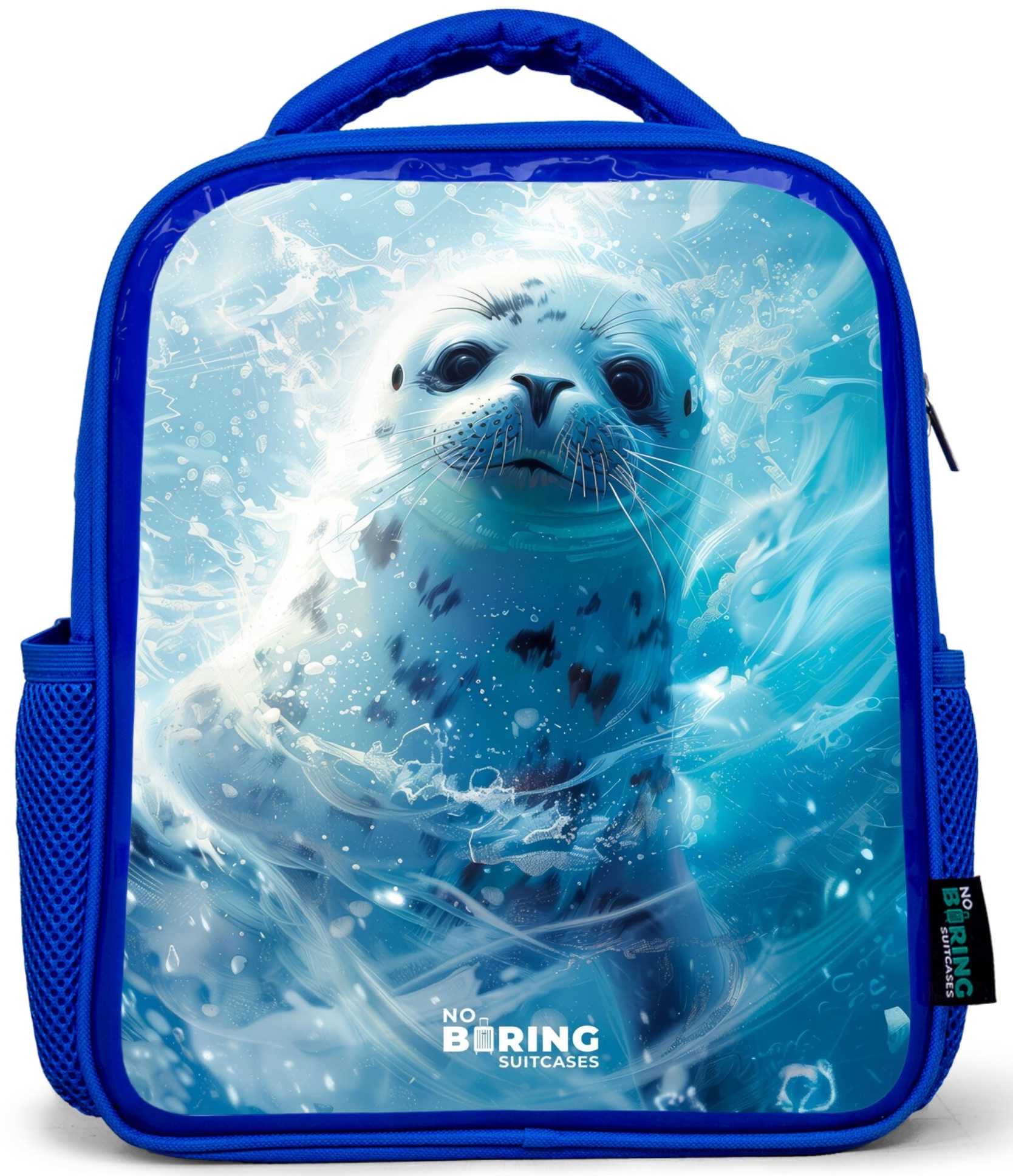 Rucksack Blau - Robbenjunges im klaren blauen Wasser