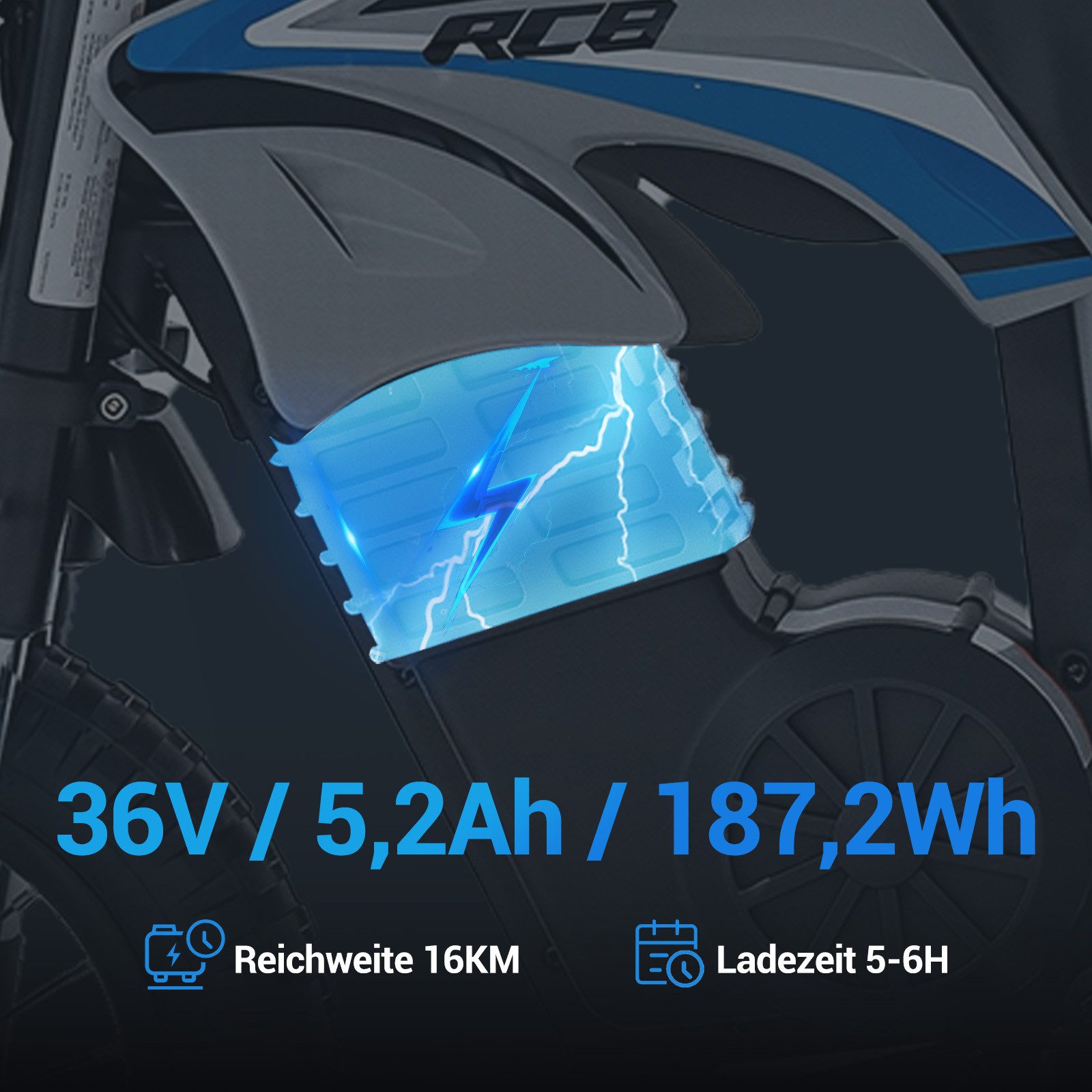 RCB TECH Elektro-Kindermotorrad R9X PRO,3 Geschwindigkeiten bis 25km/h, ab günstig online kaufen