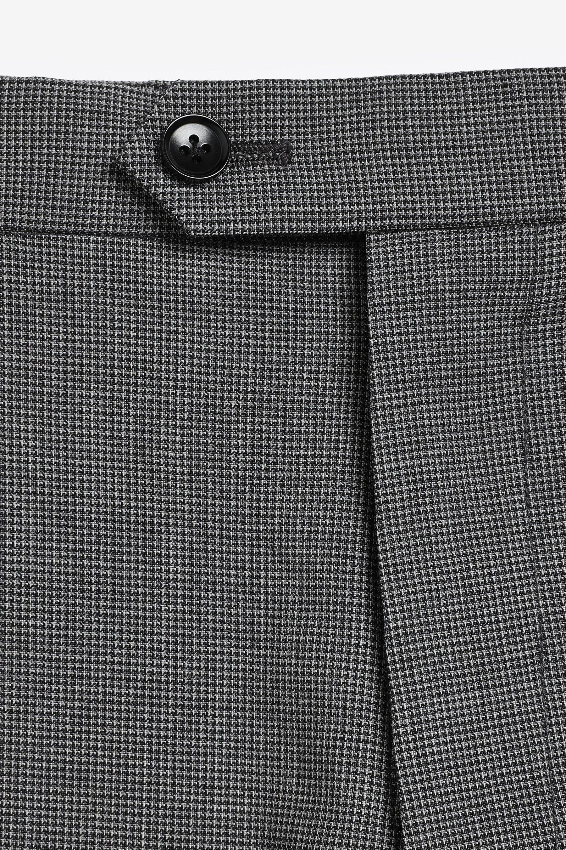 Signature Anzughose Motionflex Slim Anzughose Wolle Fit aus (1-tlg) Next Grey