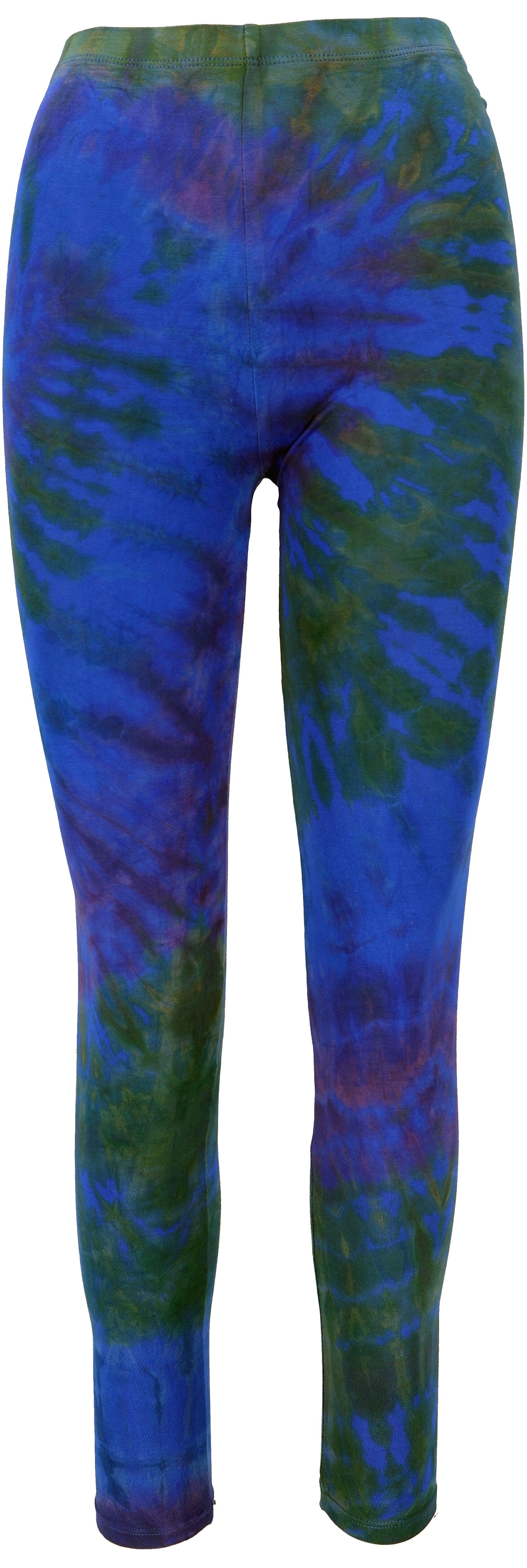 Guru-Shop Hose & Shorts Unikat Batik Damen Leggings, Stretch Hose für.. alternative Bekleidung