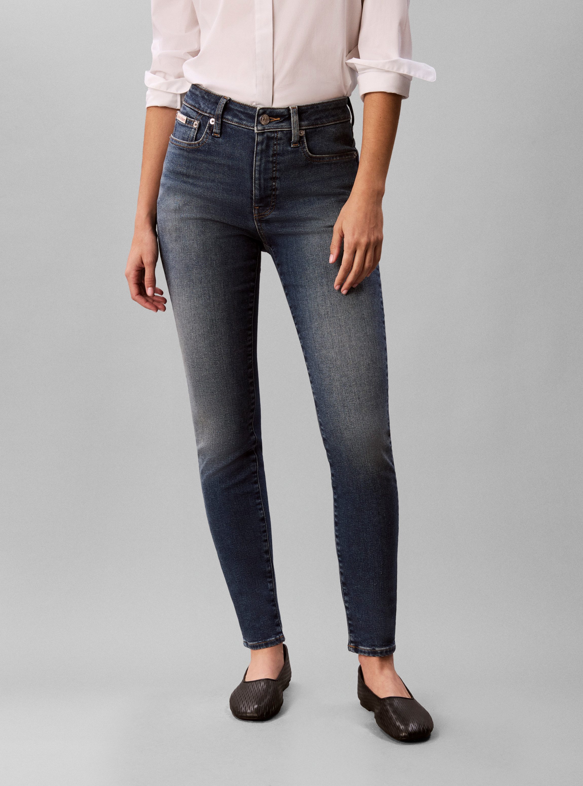 Calvin Klein Jeans Skinny-fit-Jeans MID RISE SKINNY BLUE BOROUGH Skinny fit mit Taschen