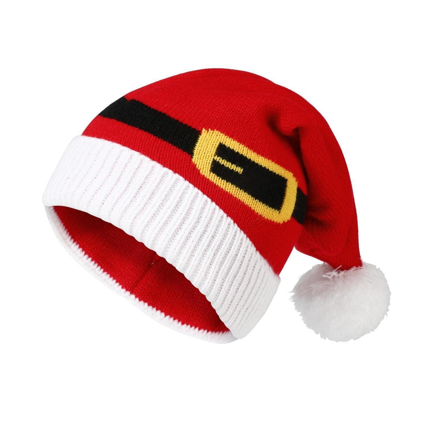 LuxusKollektion Strickmütze Weihnachtsmütze Kinder Erwachsene gestrickt S rot (1-St)