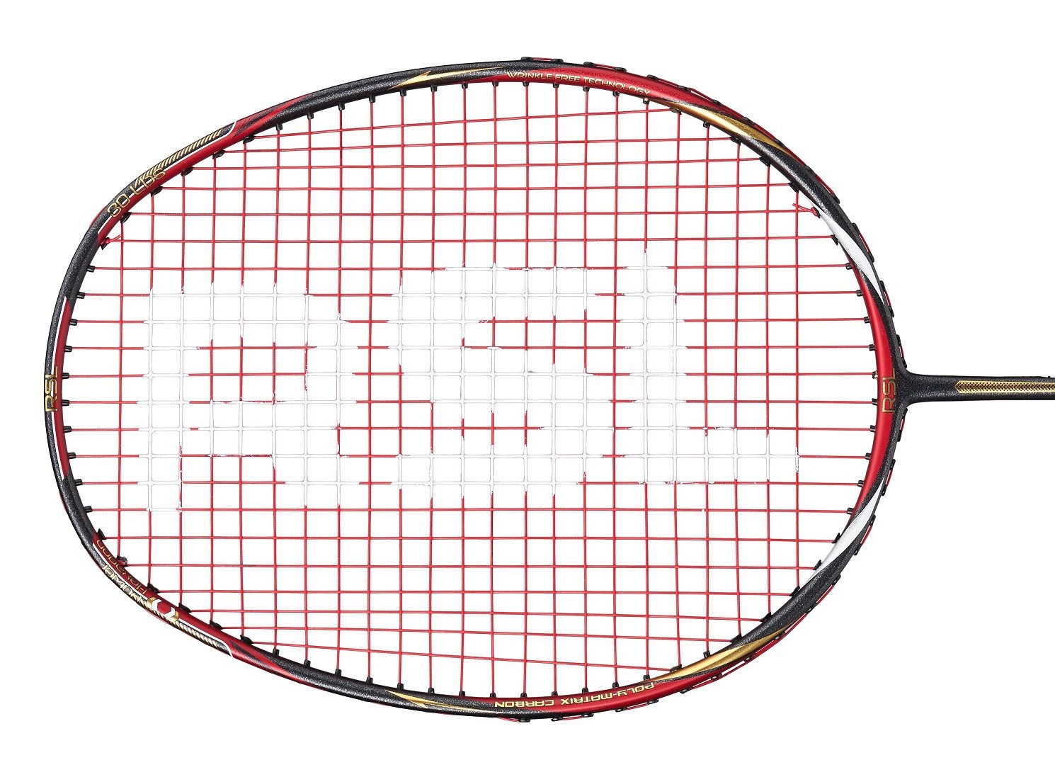 RSL Badmintonschläger Nova 07 (ausgewogen, mittel) schwarz/rot - besaitet, Gewichtsklasse: 4U/G5