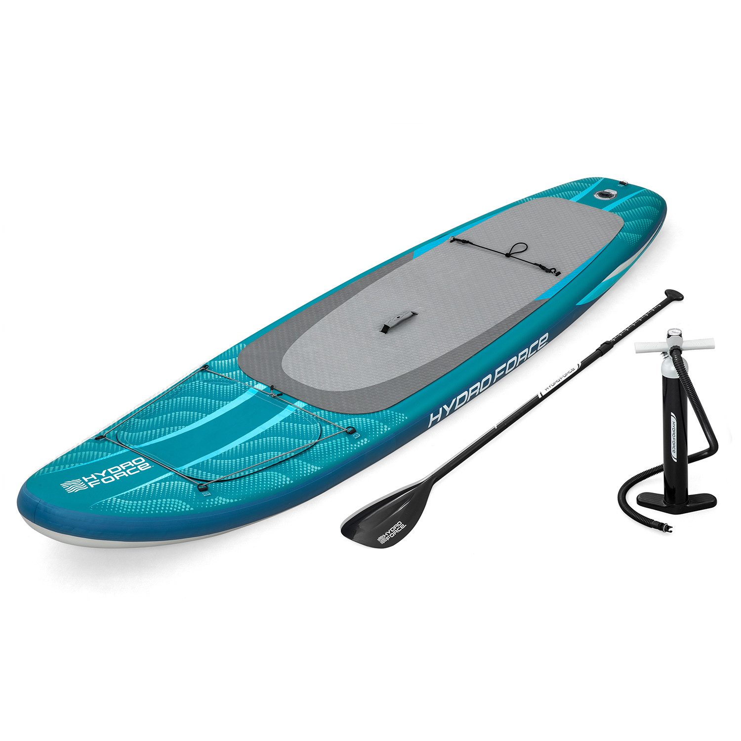 Bestway SUP-Board Hydro Force Aqua Drifter™ View, Freizeit, (Set, 1 tlg., Coil-Leash), 335 x 91,5 x 15 cm, max. Belastbarkeit 140 kg