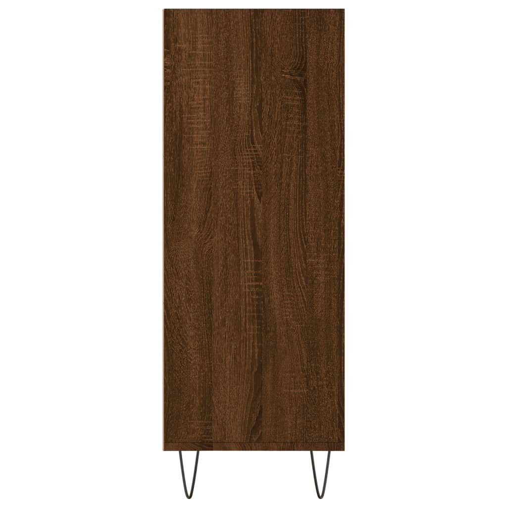 1-tlg. Eiche cm Braune vidaXL Holzwerkstoff, Eichen-Optik 69,5x32,5x90 Bücherregal Bücherregal Braun