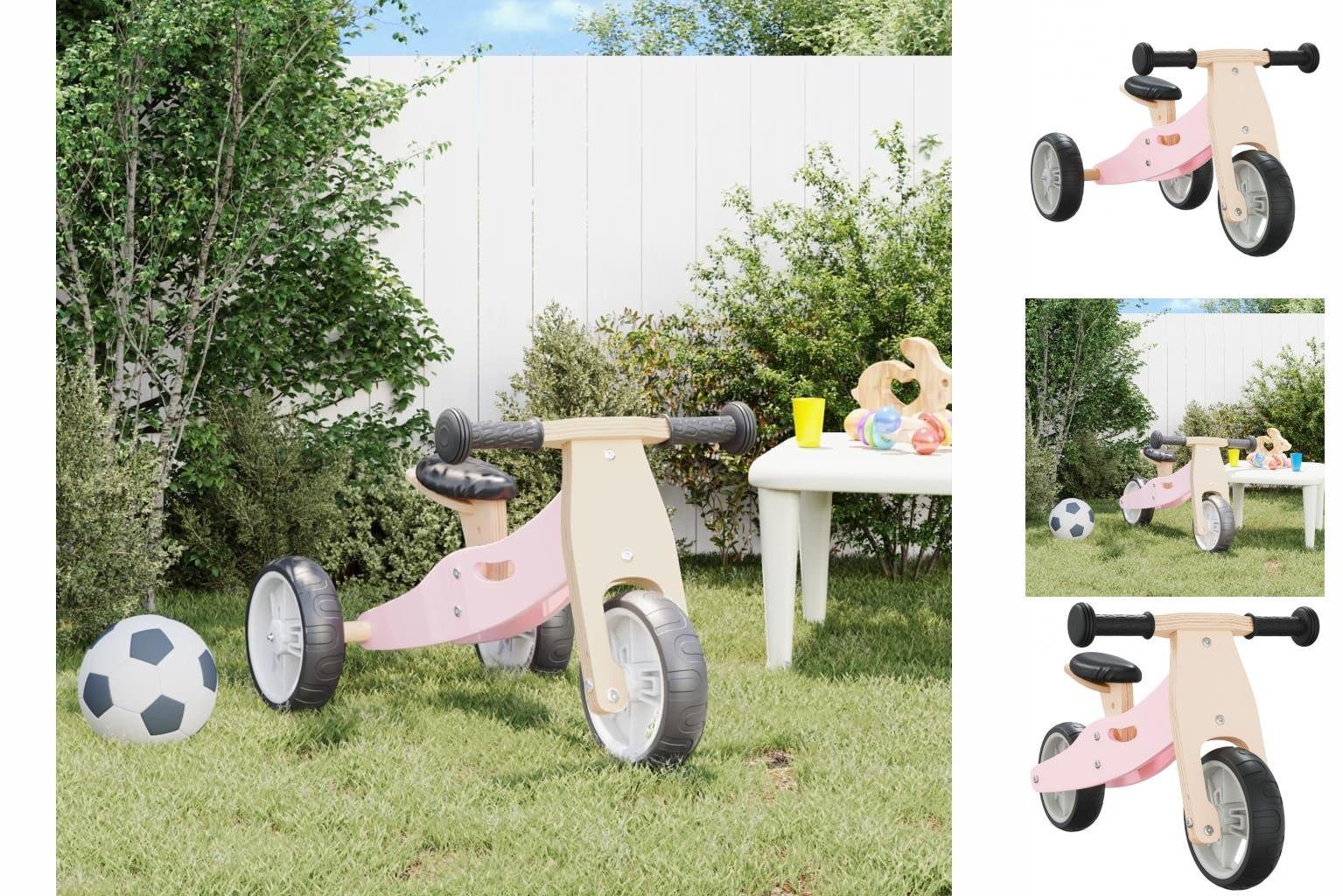 vidaXL Laufrad Laufrad für Kinder 2-in-1 Rosa | Go-Karts & Tretfahrzeuge
