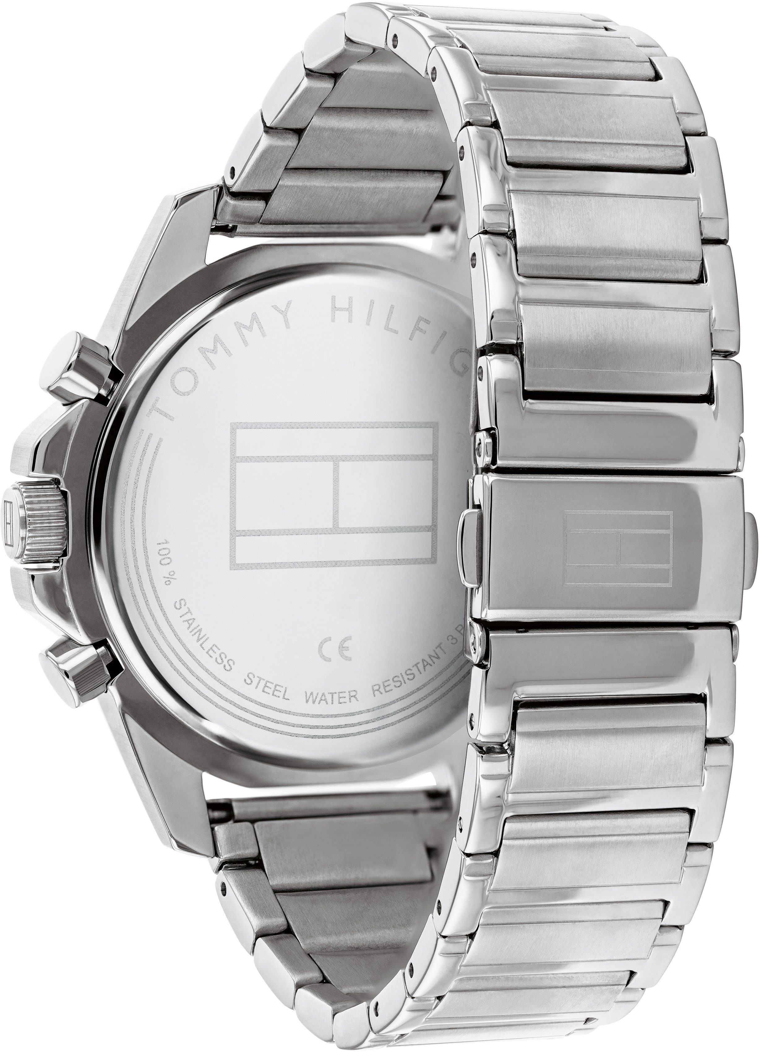 Tommy Hilfiger Multifunktionsuhr MASON 1791788, Quarzuhr, Armbanduhr, Herrenuhr, Datum, Edelstahlarmband – Bild 3 von 3
