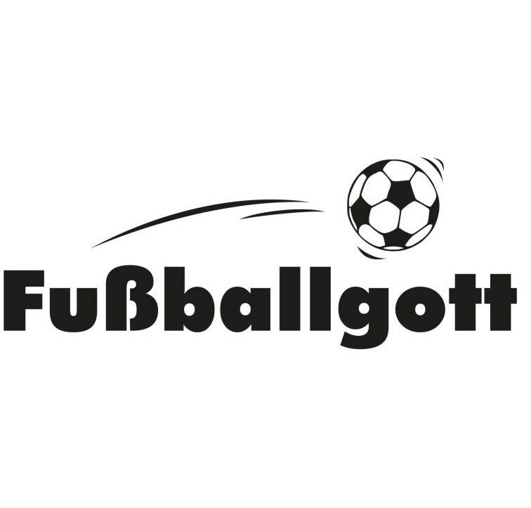 Wall-Art Wandtattoo Fußball Aufkleber Fußballgott (1 St)