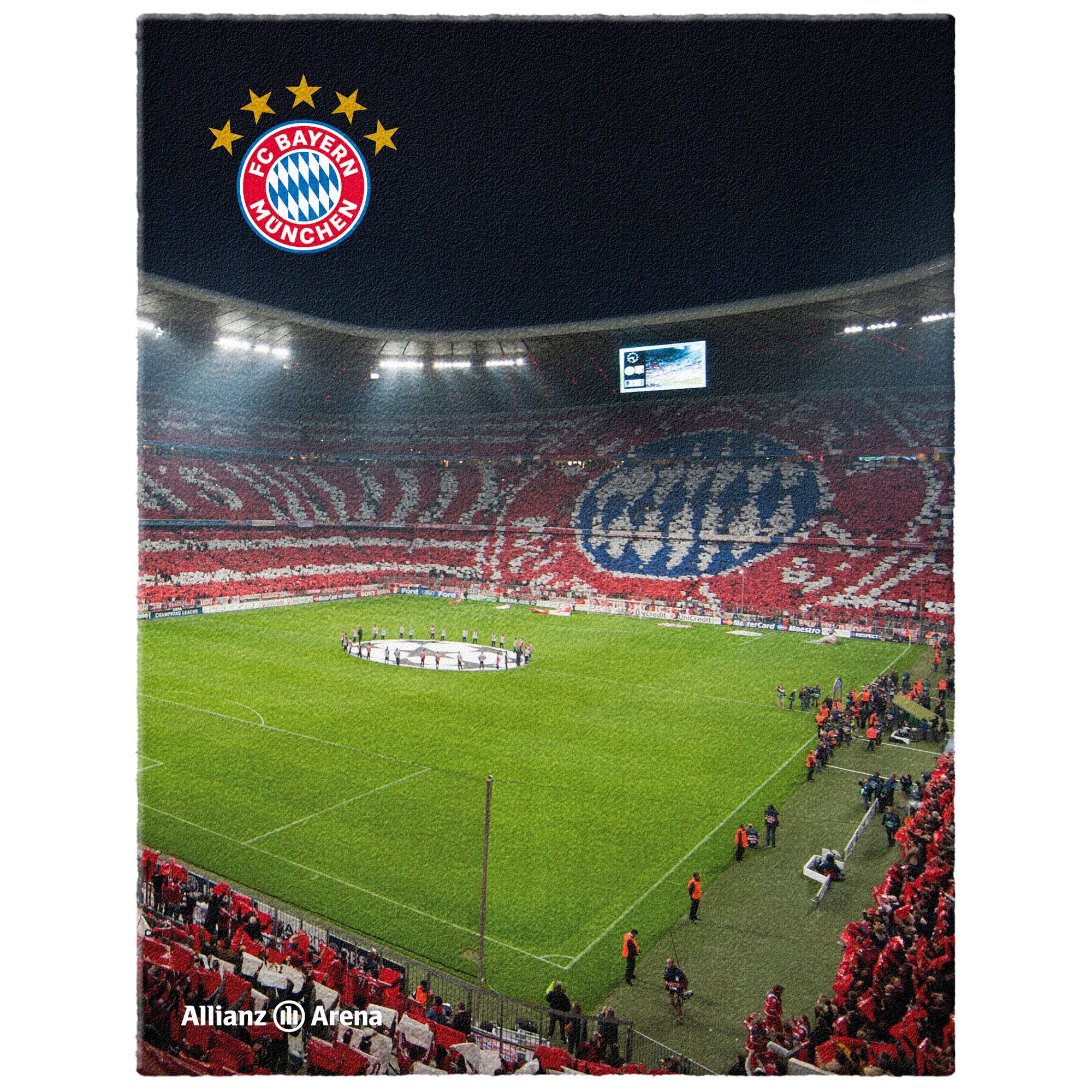 BERONAGE Kinderteppich FC Bayern München Teppich Allianz-Arena 100x130 cm, günstig online kaufen