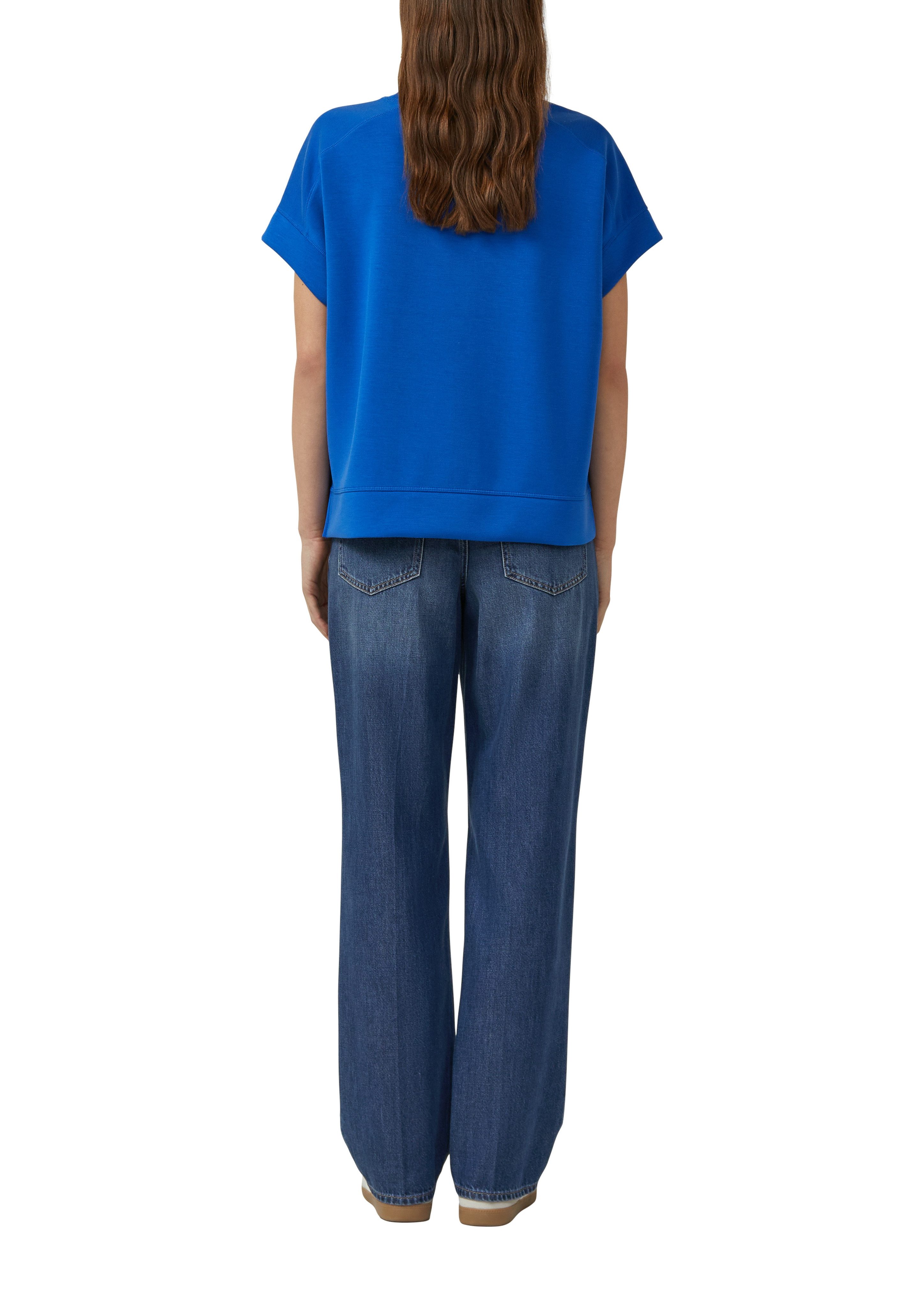 s.Oliver Sweater Halbarm-Sweater mit Stretch