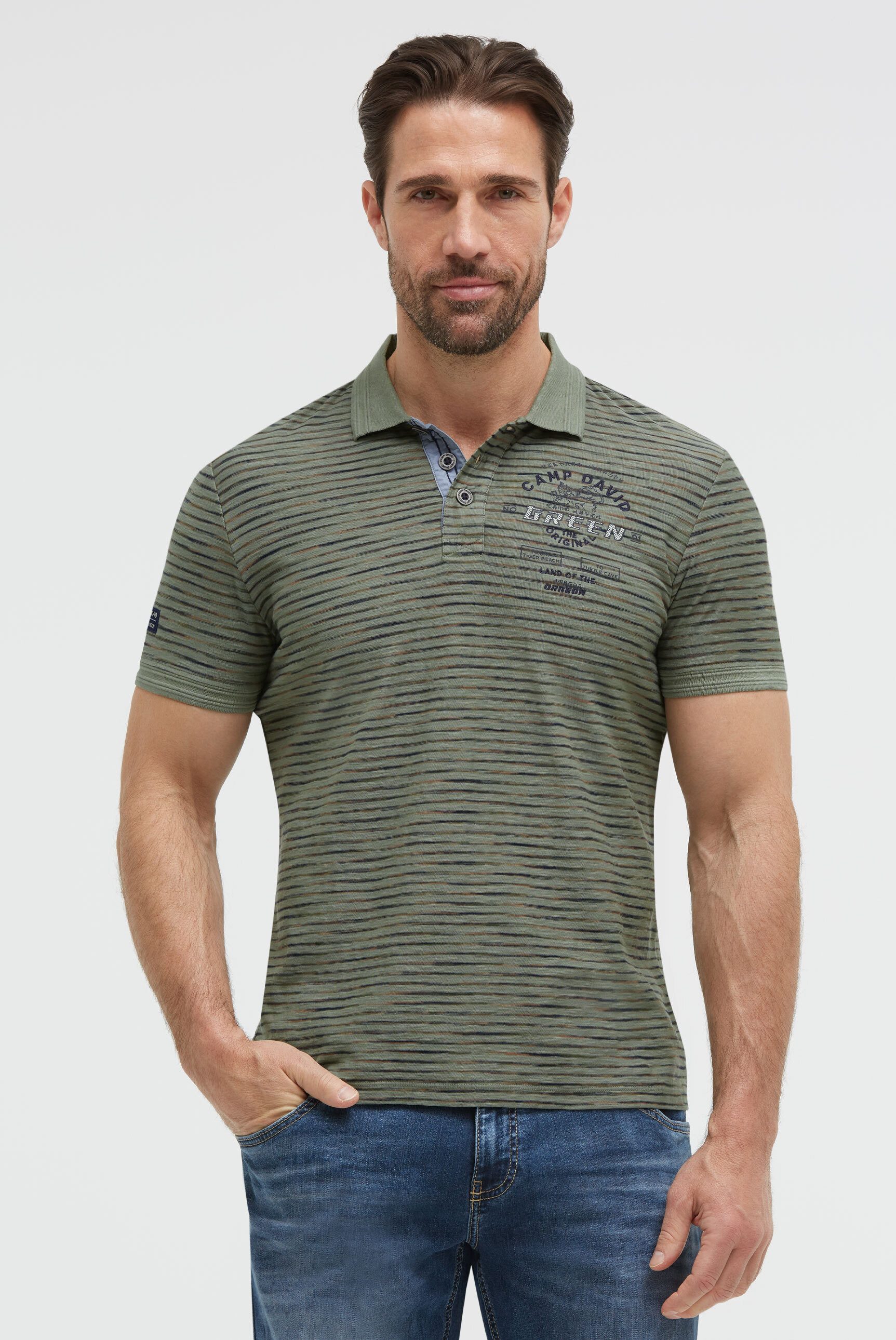 CAMP DAVID Poloshirt aus Baumwolle