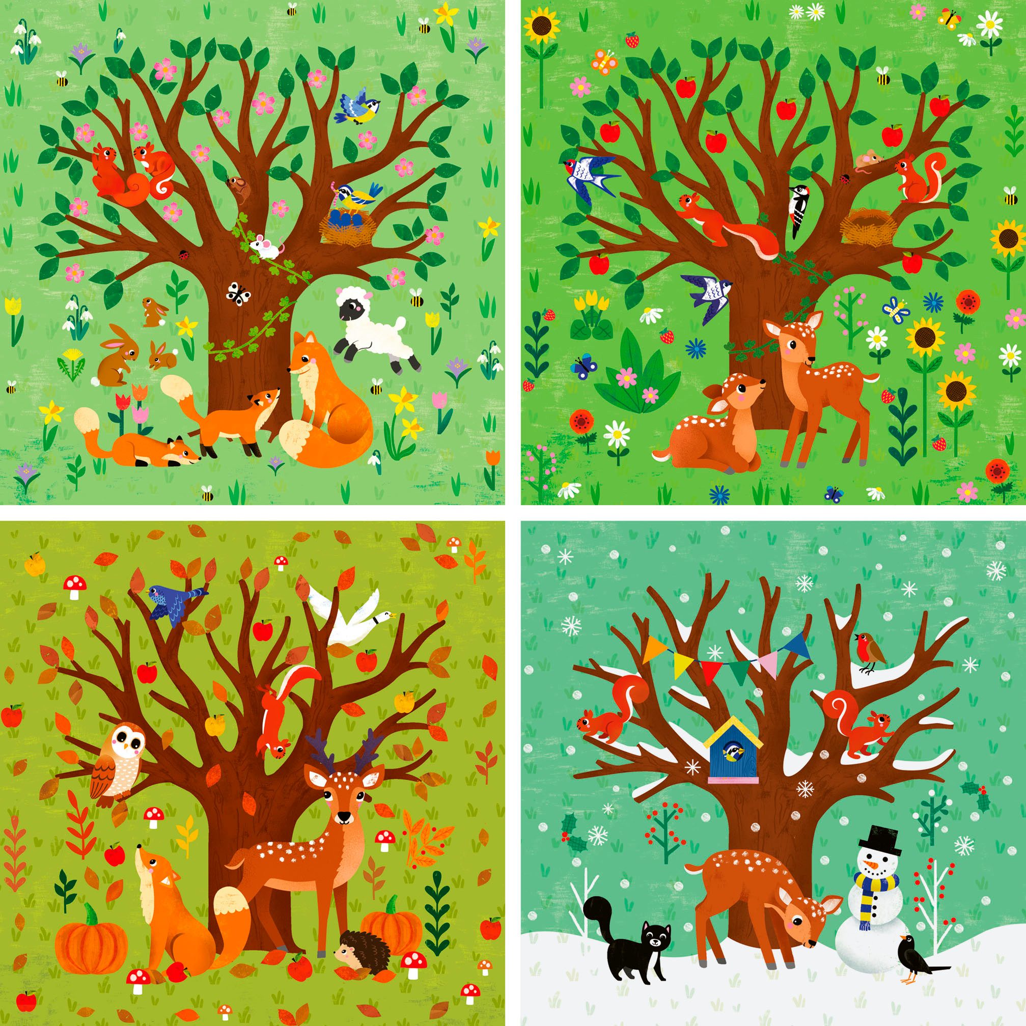 Ravensburger Puzzle PuzzleUP!, Vier Jahreszeiten, 72 Puzzleteile, Made in E günstig online kaufen