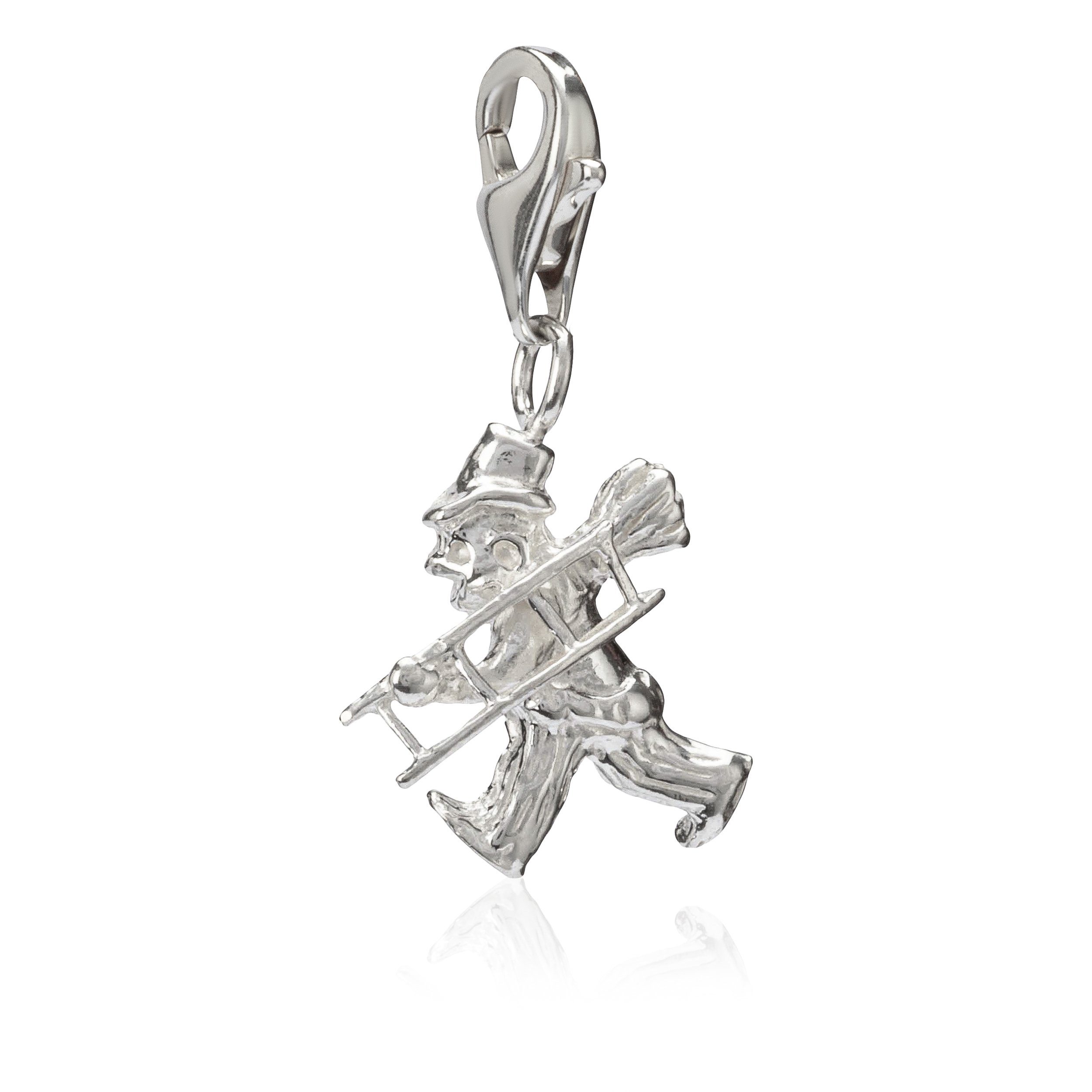 NKlaus Charm-Einhänger Damen Charm-Anhänger Schornsteinfeger 925 Silber 1