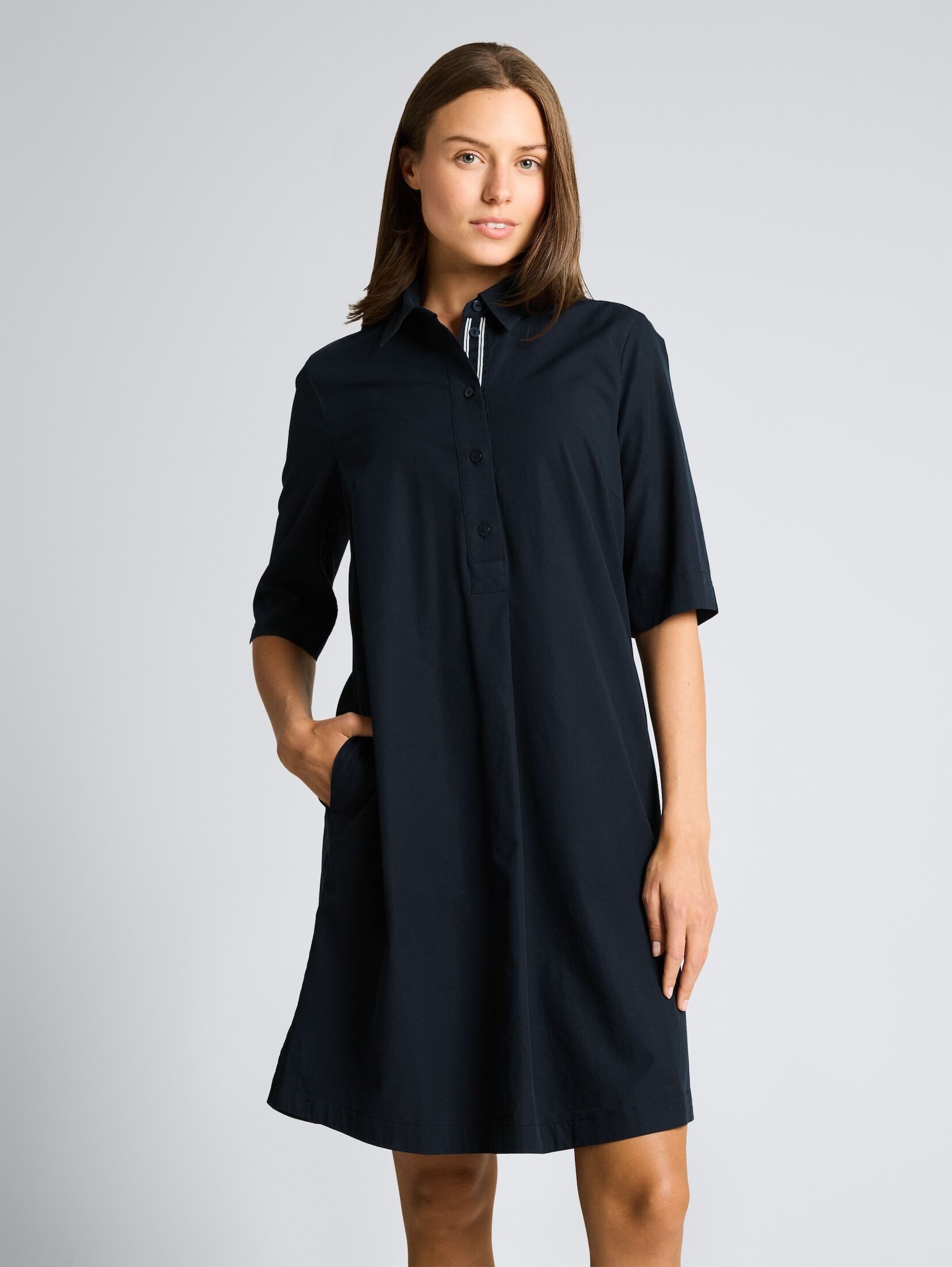 TOM TAILOR Sommerkleid Kleider & Jumpsuits Blusenkleid mit Eingriffstaschen günstig online kaufen
