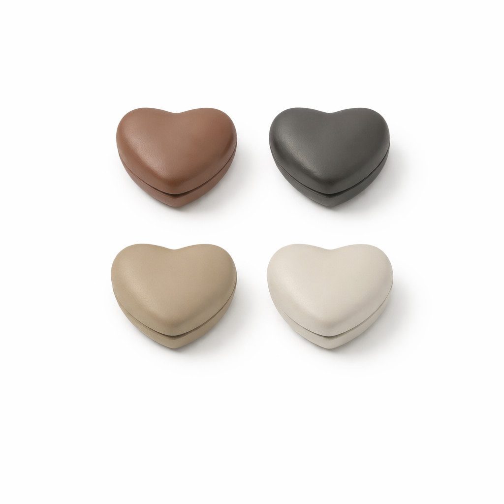 Aymasal Magnethalter 4 tlg. Herzform Hijab Magnet für Kopftuch Schal Clip Halter ohne Nadel, Starke Magnetisierung, Hautfreundliches Material