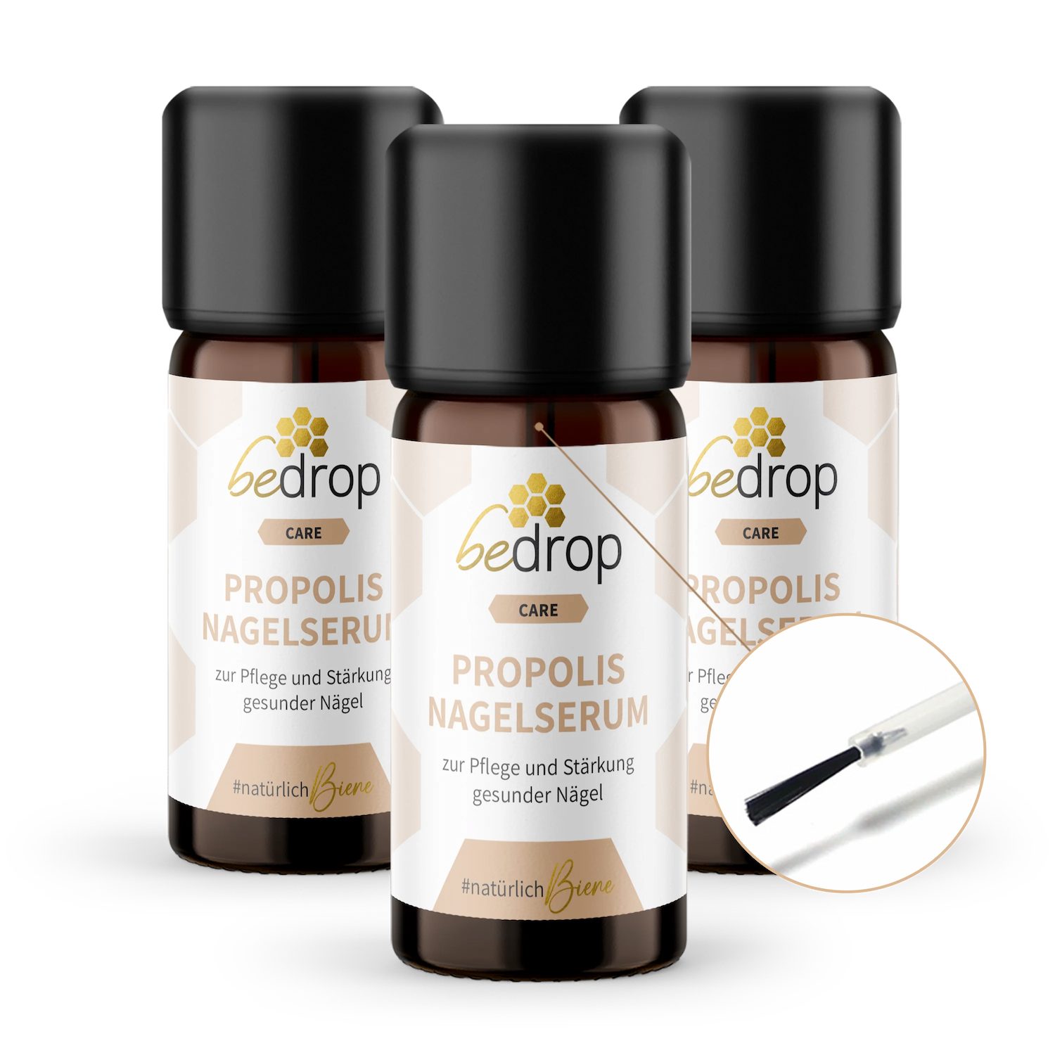 bedrop Nagelpflegeserum Nagelpflege mit hochdosiertem Propolis & 4 ätherischen Ölen, zur Pflege und Stärkung natürlicher Nägel