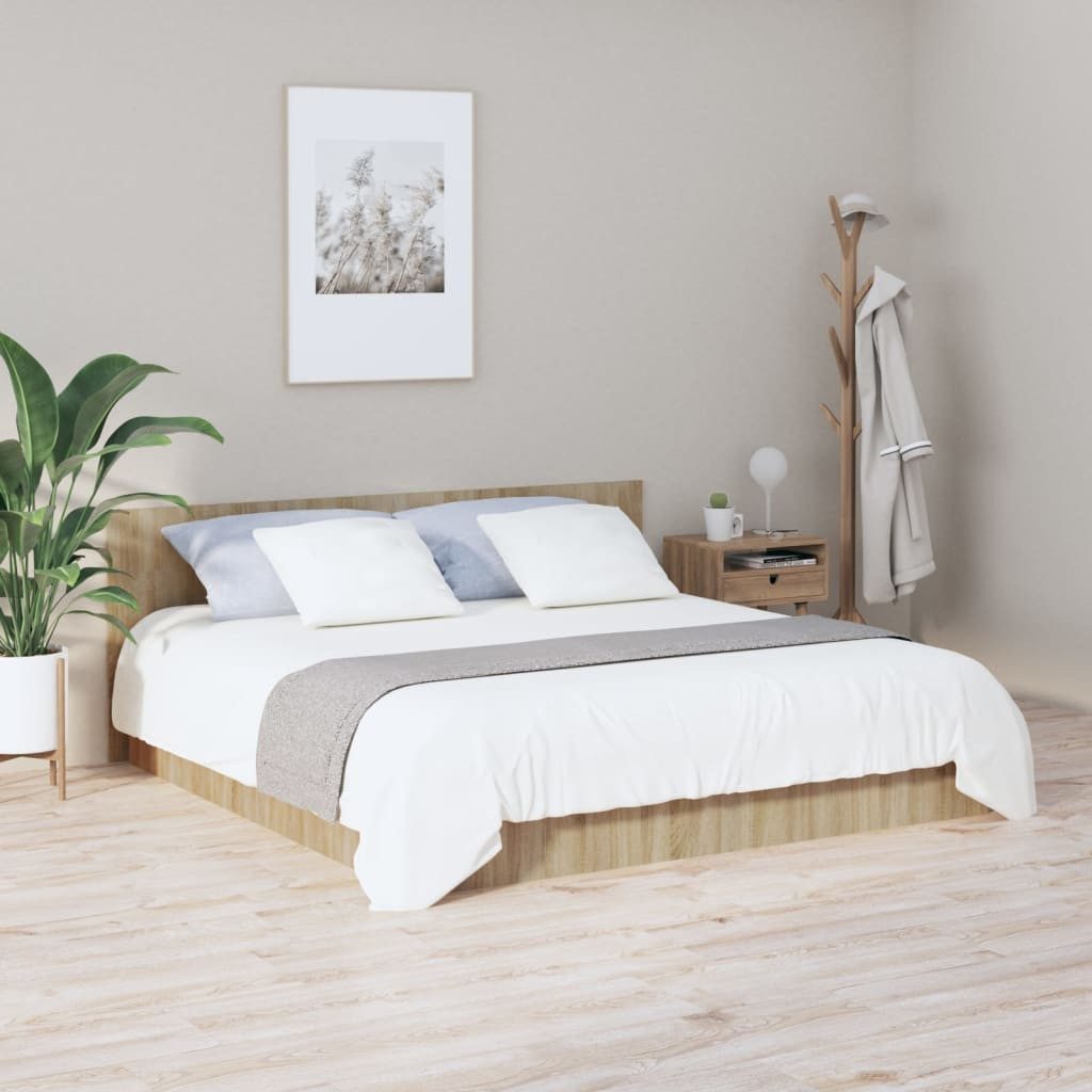 vidaXL Kopfteil, Bett Kopfteil Sonoma-Eiche 200x1,5x80 cm Holzwerkstoff