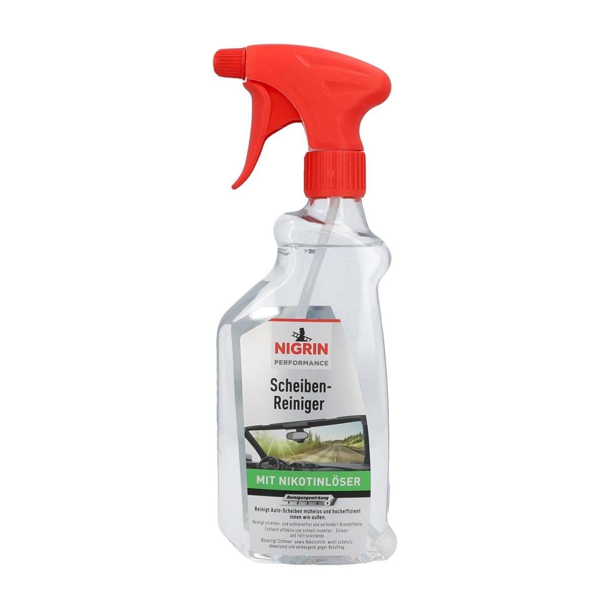 NIGRIN NIGRIN Scheiben- Reiniger 500ml mit Nikotinlöser (1er Pack) Auto-Reinigungsmittel