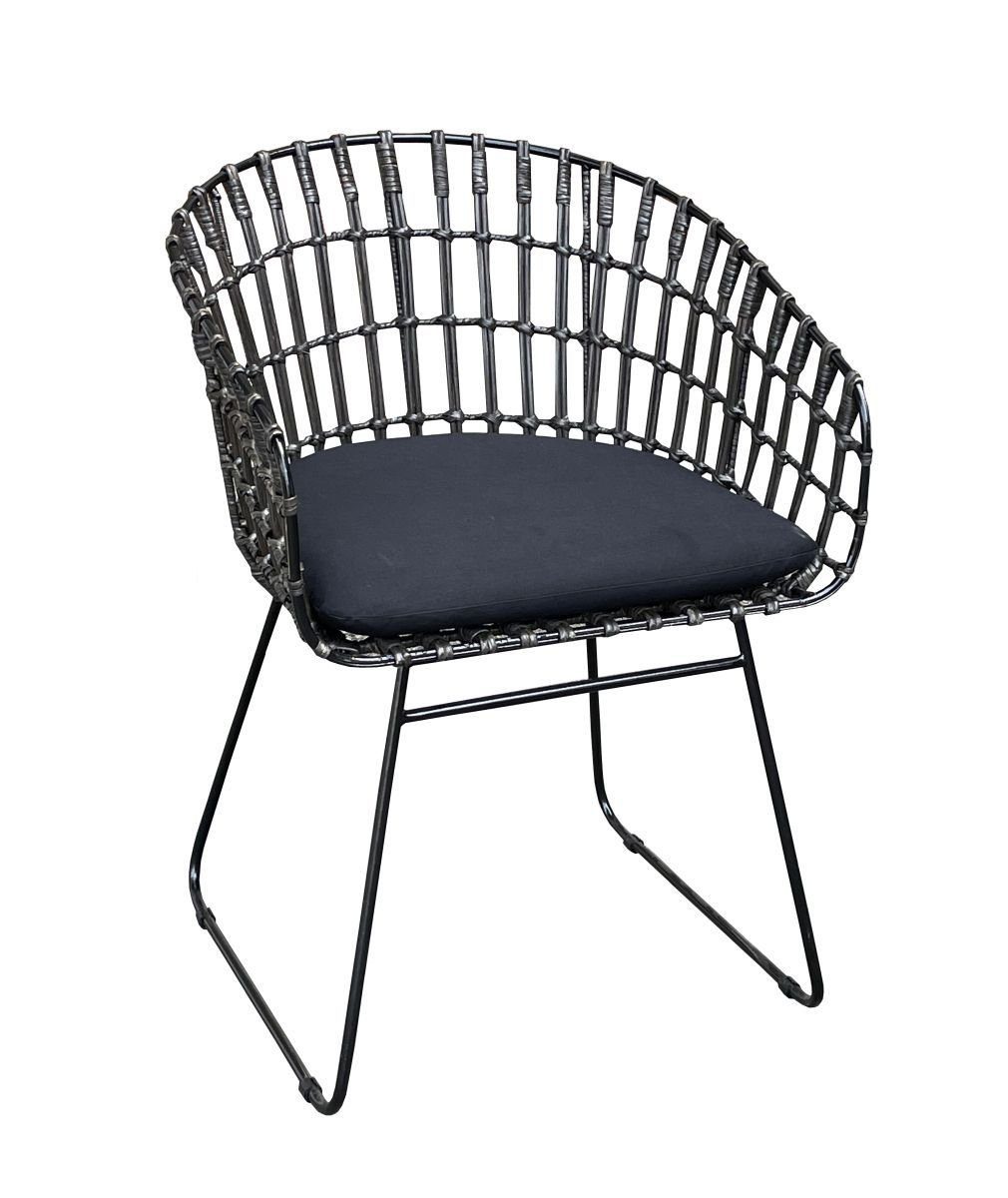 WOLF MÖBEL Esszimmerstuhl AMARA, Rattan Sessel inkl. Kissen