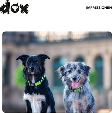 DDOXX Hunde-Halsband Hundehalsband Nylon, reflektierend, verstellbar, Grn L - 2,5 X 45-68 Cm