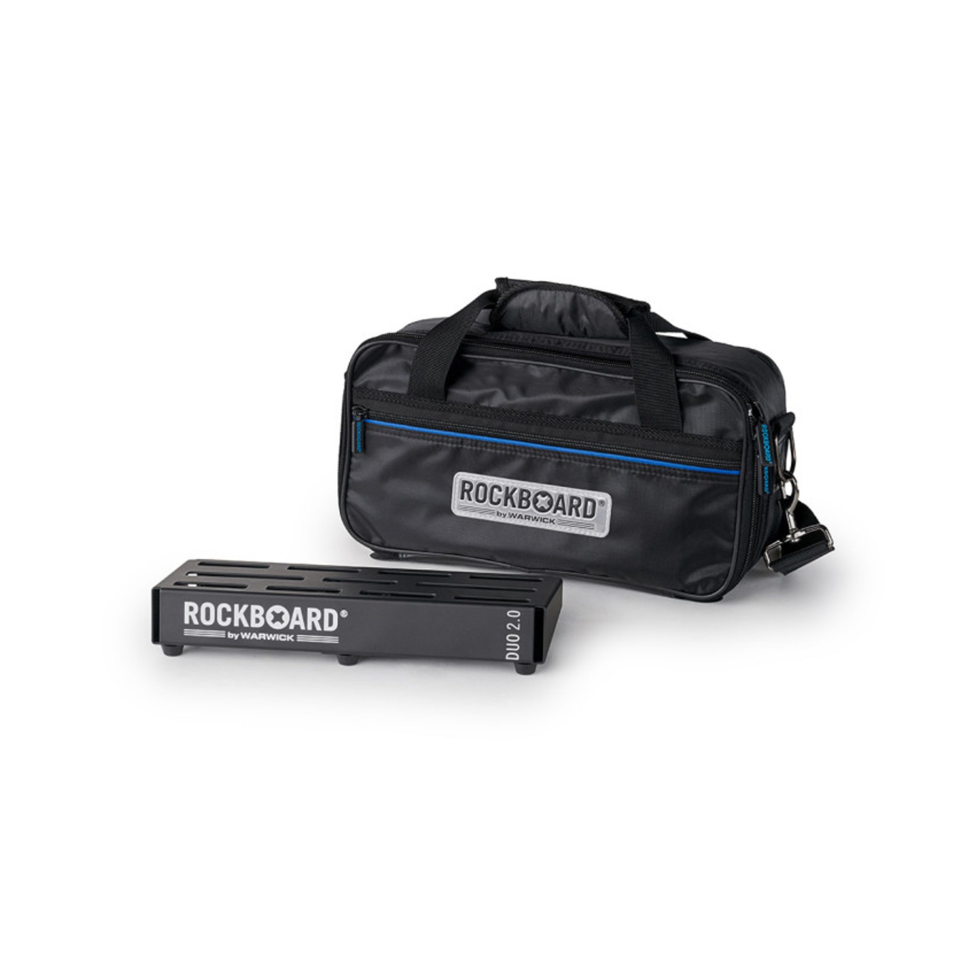 Rockboard Musikinstrumentenpedal, DUO 2.0 with Gigbag - Pedalboard für Gitarren