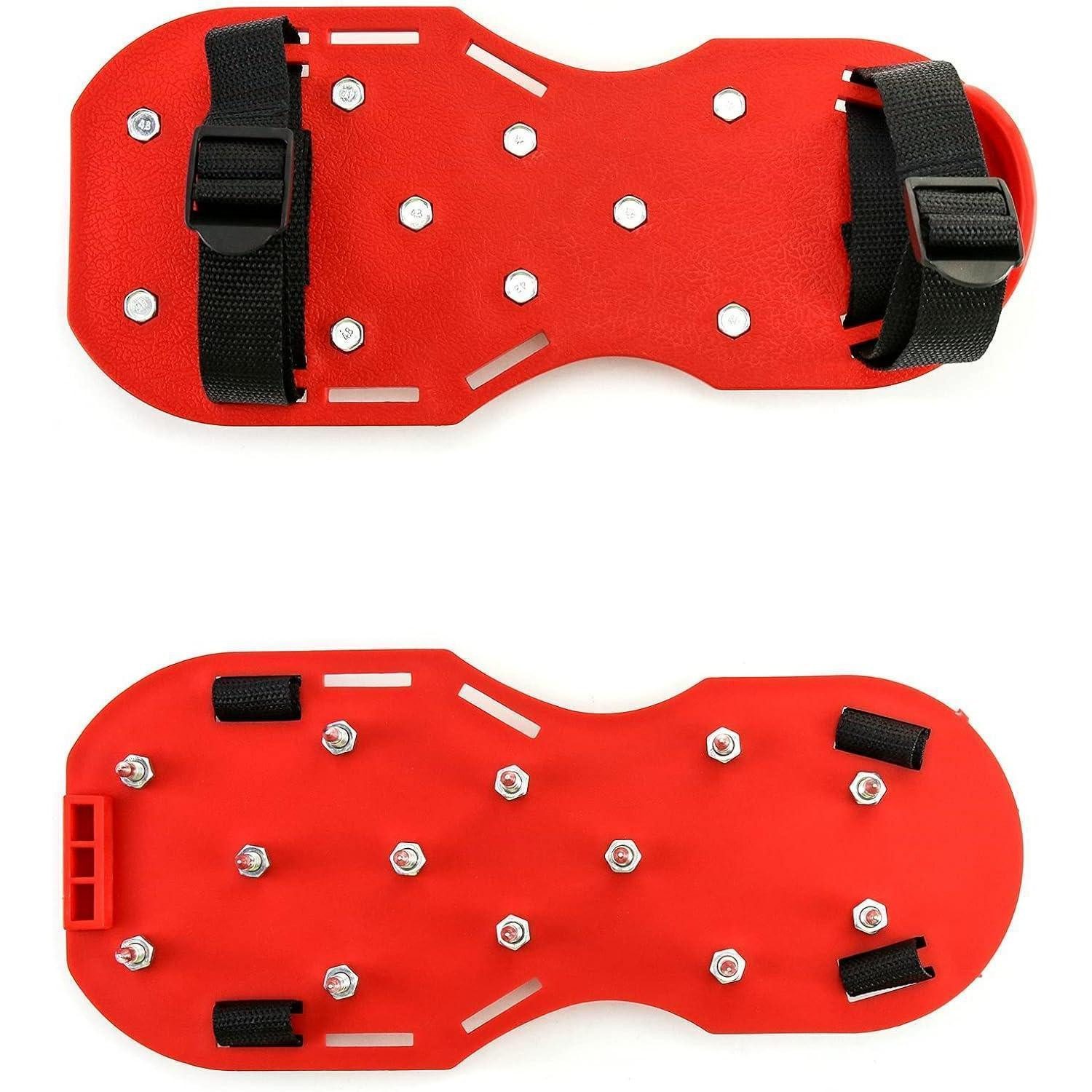 LuxusKollektion Nagelschuhe Profi Estrich grün/rot (Paar) Spike Schuh