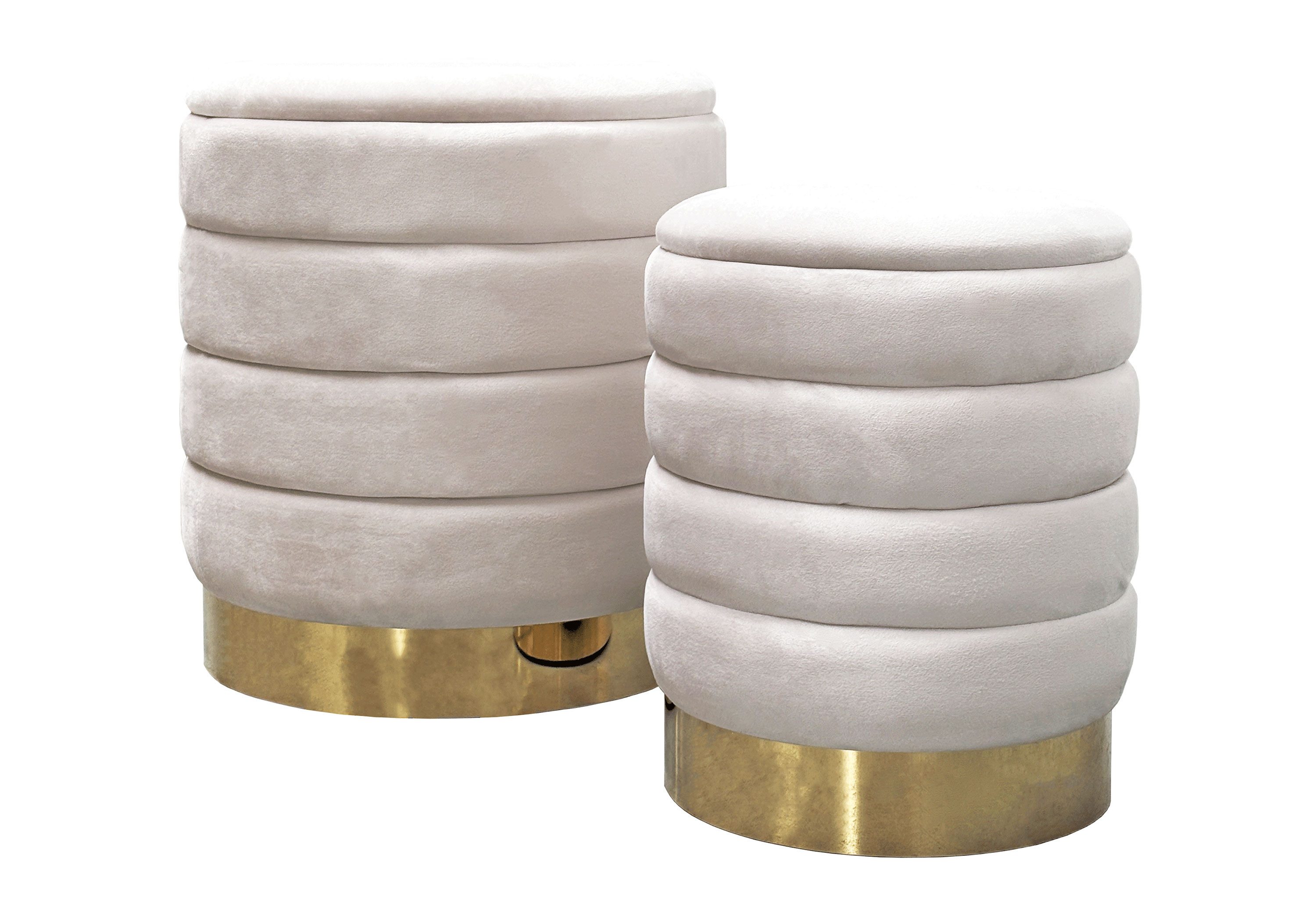 Lookway Hocker MIRELLE Pouf-Set – Elegante Sitzgelegenheit mit praktischem günstig online kaufen