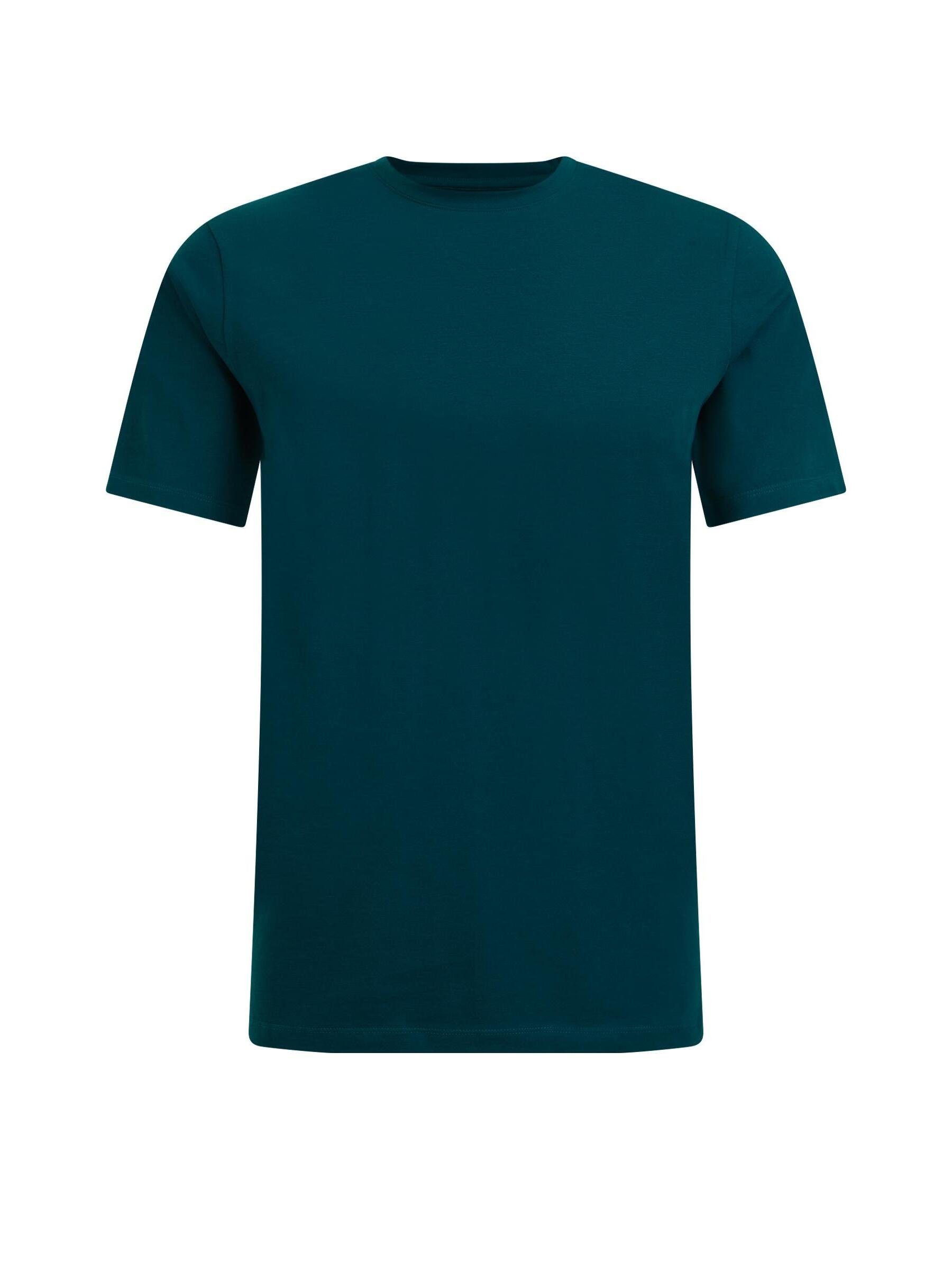 WE Fashion T-Shirt (1-tlg) Dunkelgrün