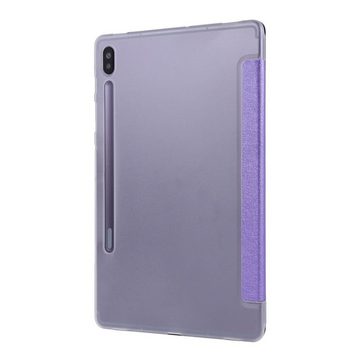 König Design Tablet-Hülle Samsung Galaxy Tab S7, Schutzhülle für Samsung Galaxy Tab S7 Tablethülle Schutztasche Cover Standfunktion Lila