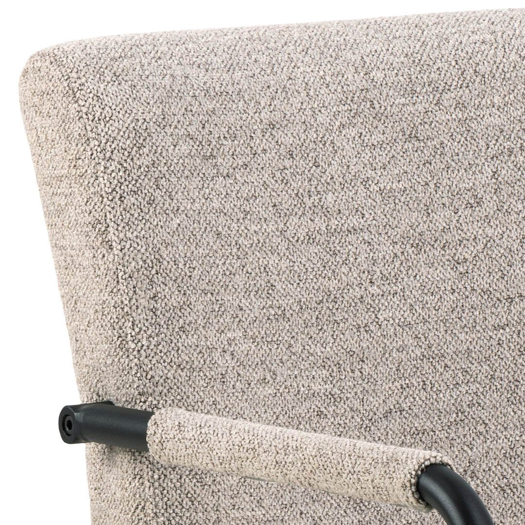 ebuy24 Esszimmerstuhl 2er Set Adele Esszimmerstuhl mit Armlehne beige. (2 St)