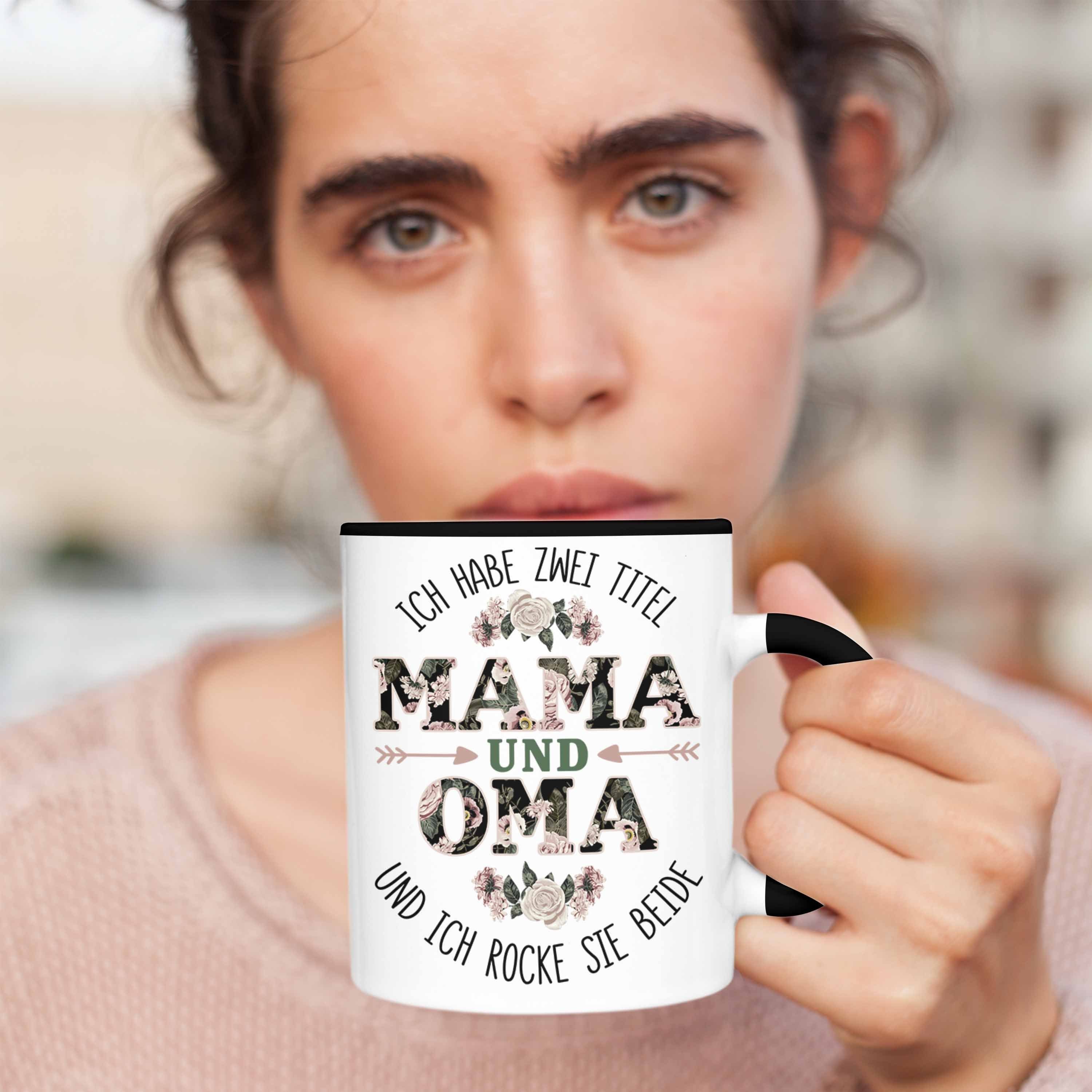 Trendation Tasse Trendation und Geburtstag - Geschenk Oma Oma Lustige Weihnachten Tasse Oma Mama Beste schwarz Tasse für