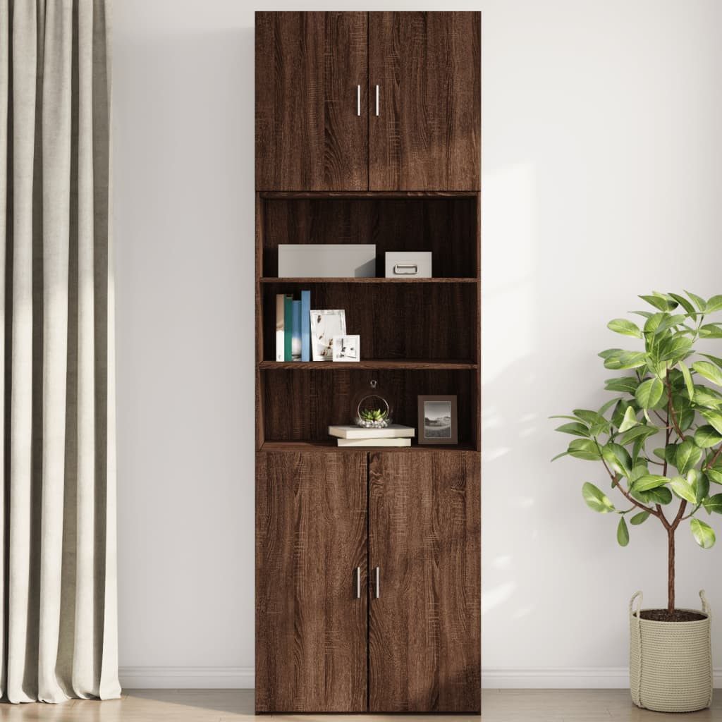 vidaXL Hängeschrank Wandschrank Braun Eichen-Optik 80x42,5x64 günstig online kaufen