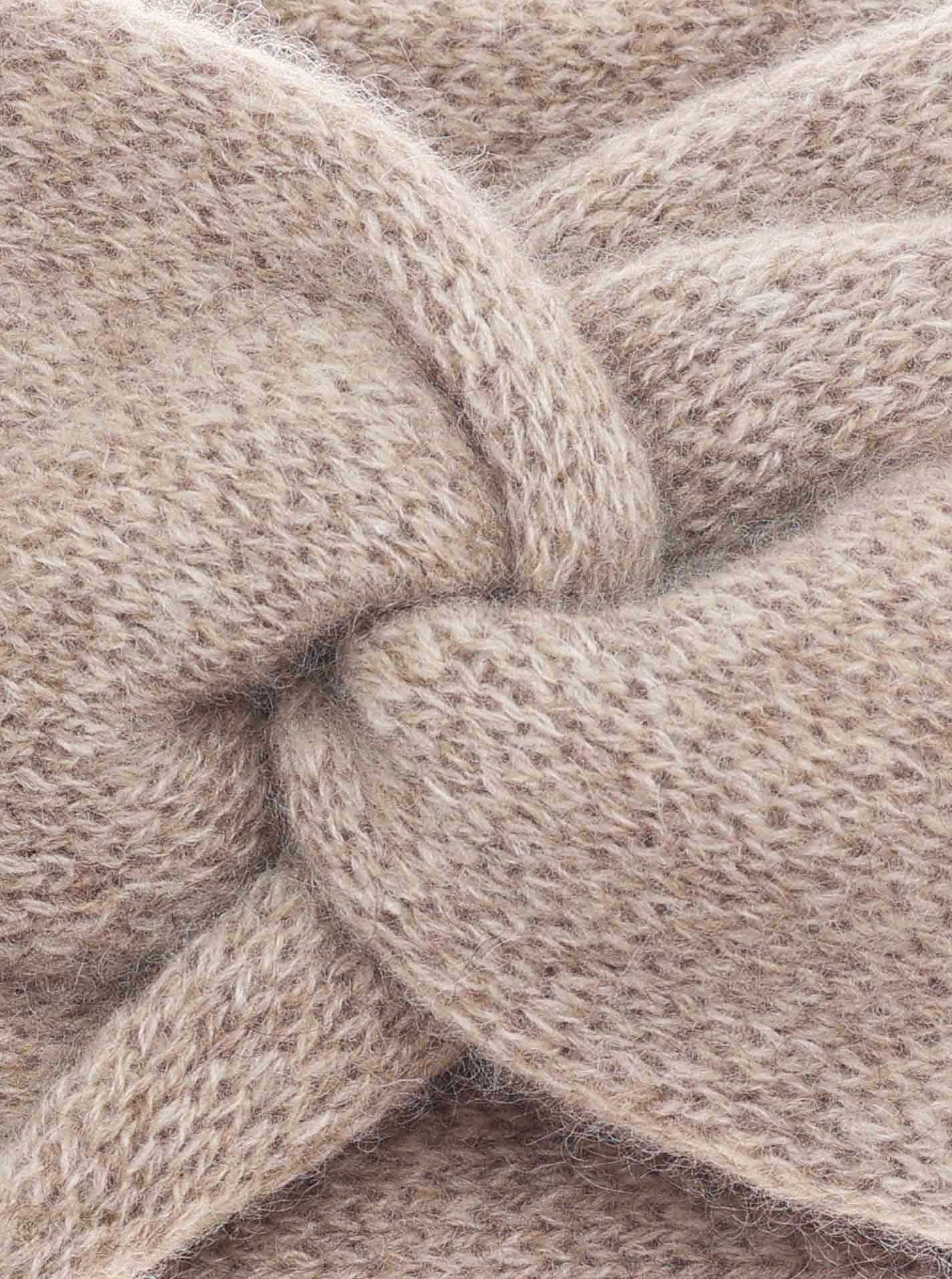 Zwillingsherz Stirnband "Classic" Knoten vorn, Cashmere, Feinstrick günstig online kaufen