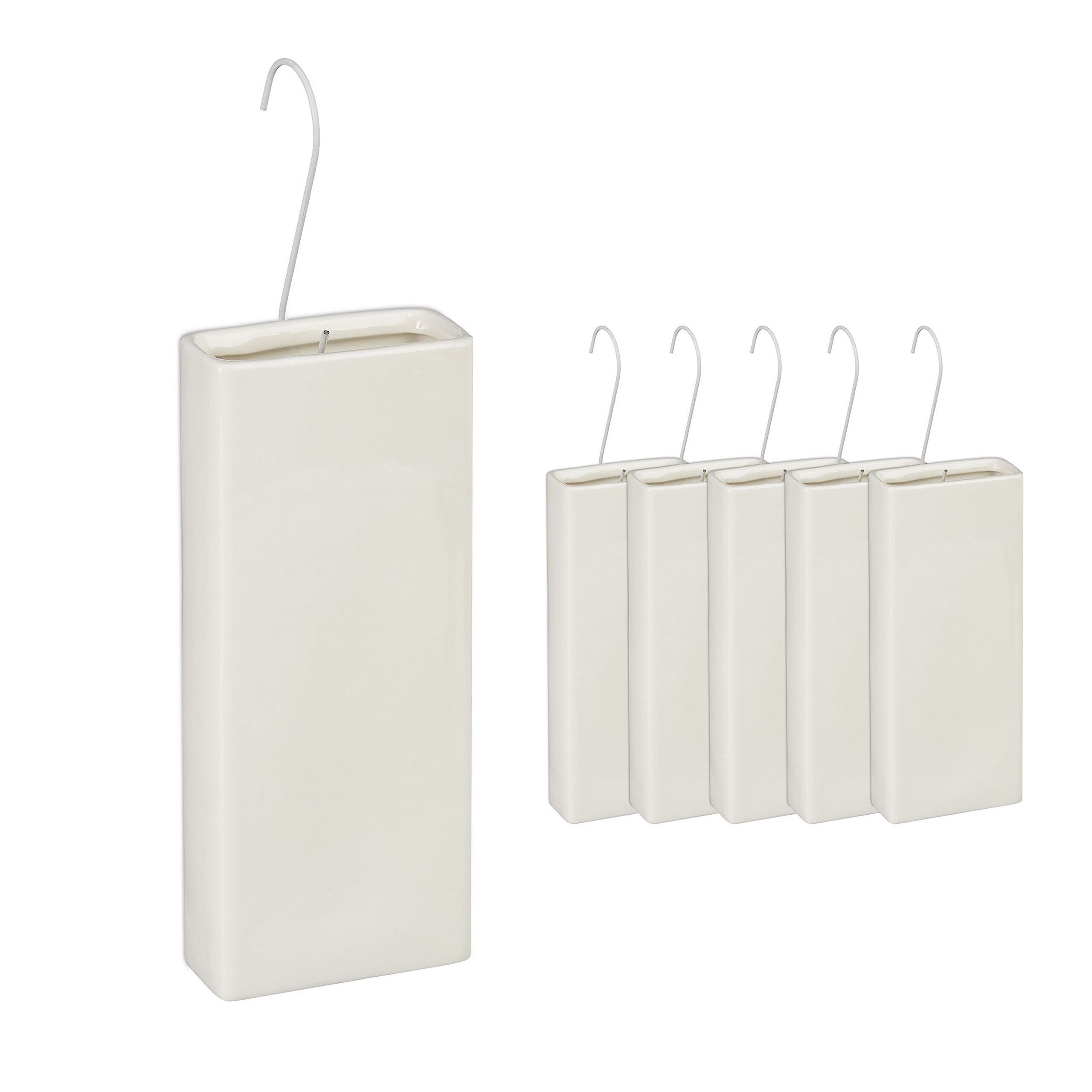 relaxdays Luftbefeuchter Heizkörper 6er Set, Creme günstig online kaufen