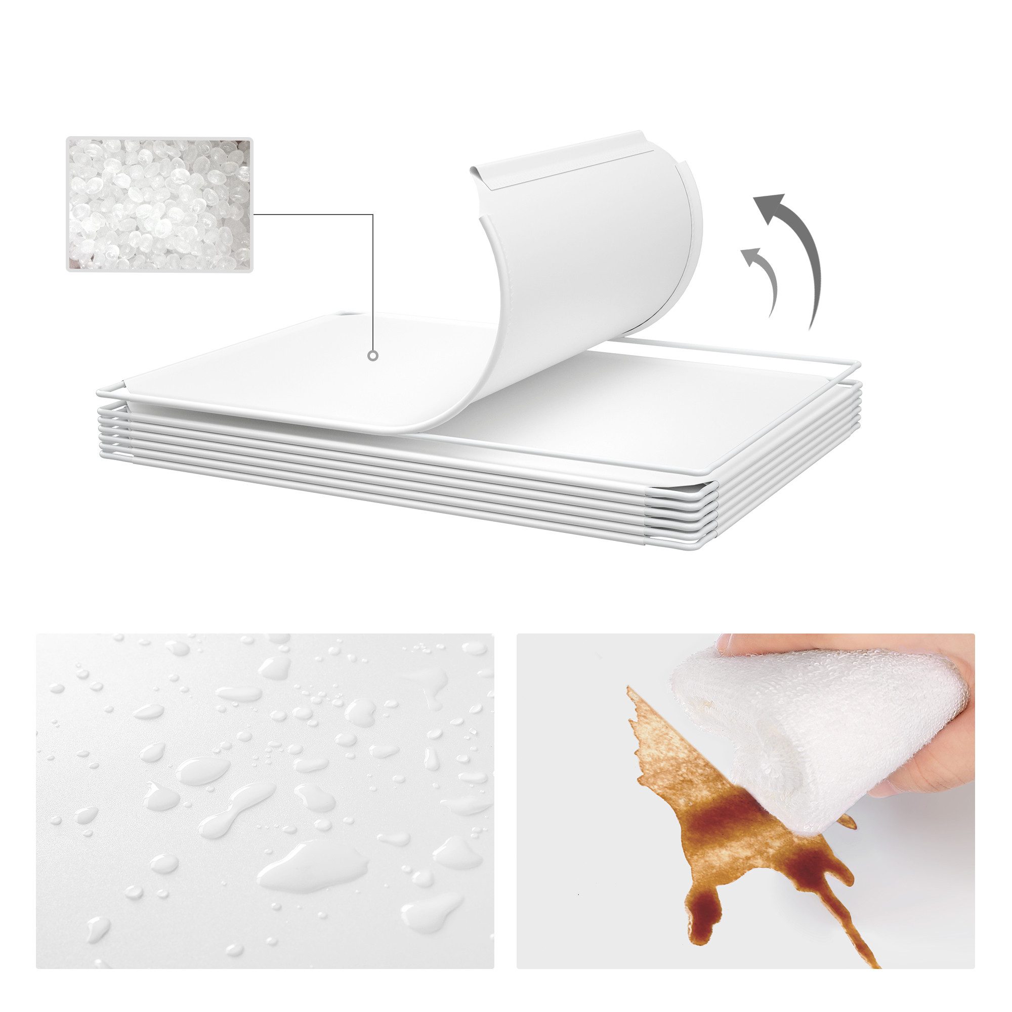 SONGMICS Kinderkleiderschrank Kinderregal mit 4 Kleiderstangen und 16 Würfeln, Schuhregal