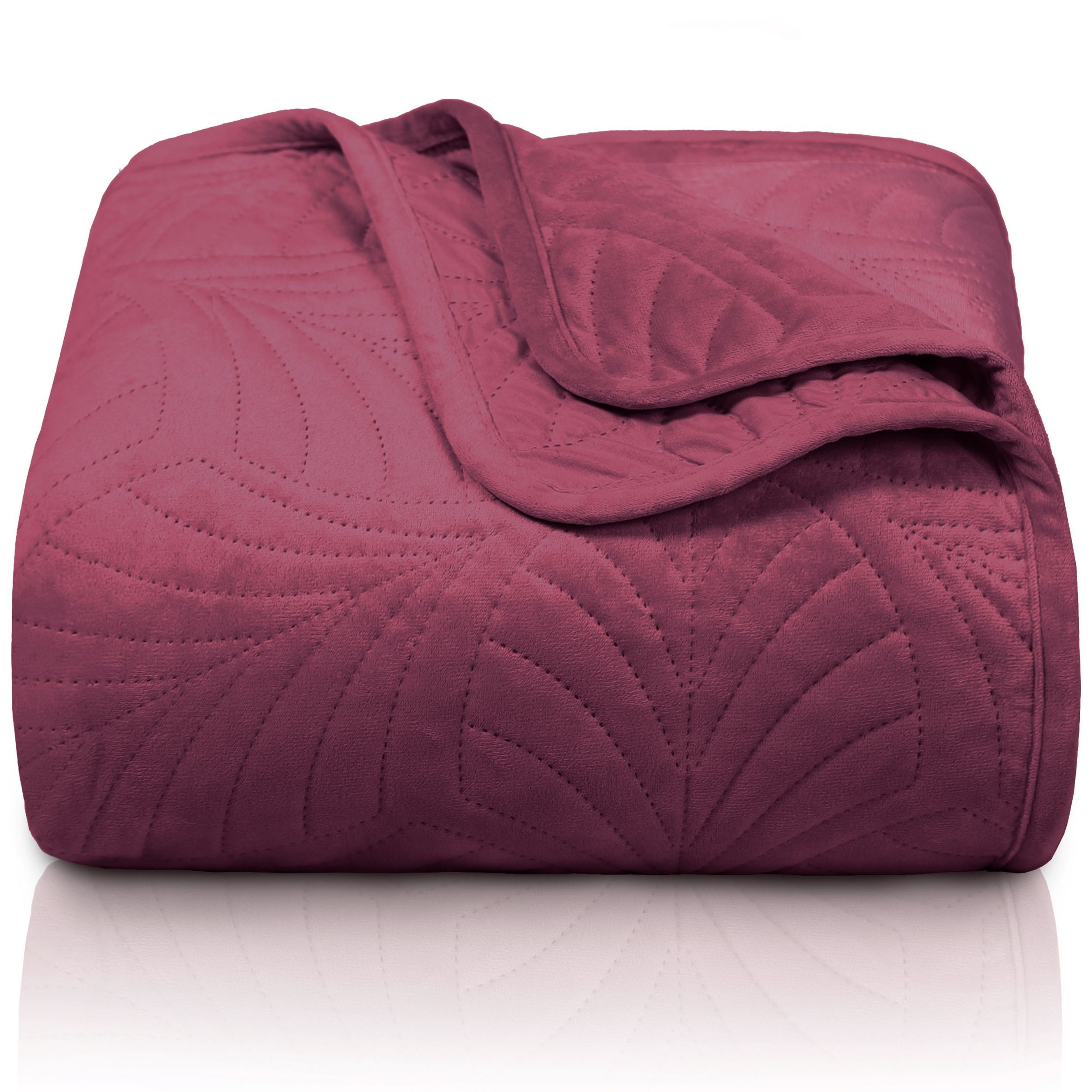 Gräfenstayn Tagesdecke Gräfenstayn Premium Tagesdecke mit nahtloser Steppung & Blatt-Design, Gräfenstayn Premium Tagesdecke mit nahtloser Steppung & Blatt-Design
